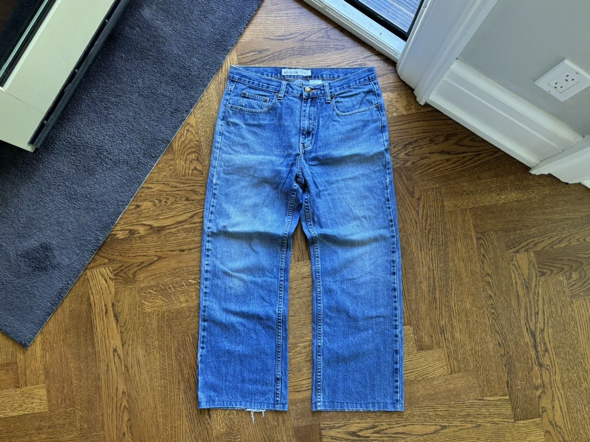 Gap × Old Navy × Vintage Vintage Boot Cut Jeans Lightwash Heel Drag 90s Y2K Wide Leg Size US 31 - 11 Thumbnail