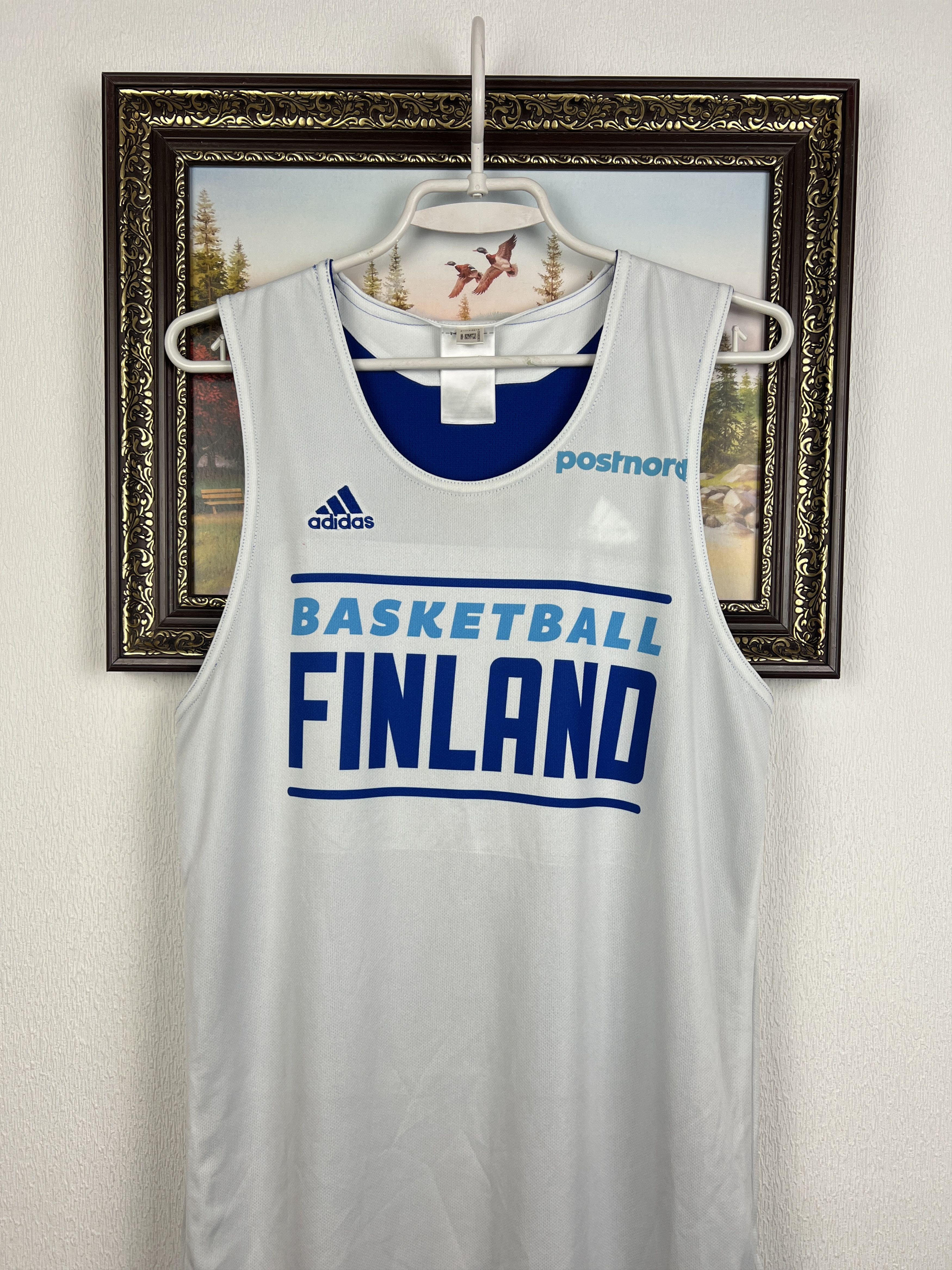 Adidas Finland Basketball Jersey National Team Reversible Shirt Size US M / EU 48-50 / 2 - 9 Thumbnail