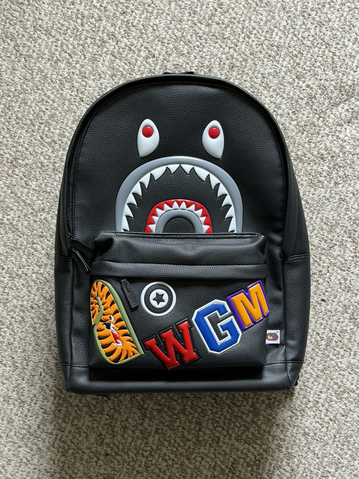 Bape × MCM MCM x BAPE Shark Stark Backpack | Grailed
