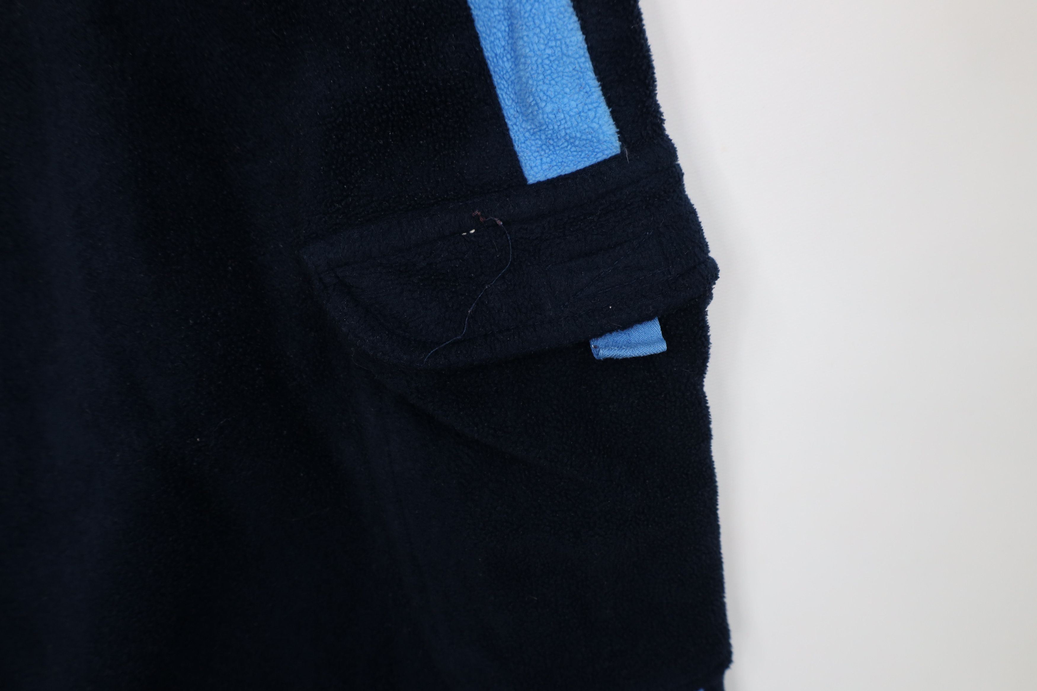 Vintage Vintage 90s Y2K Wilson Wide Leg Fleece Cargo Sweatpants Blue Size US 44 / EU 60 - 11 Thumbnail