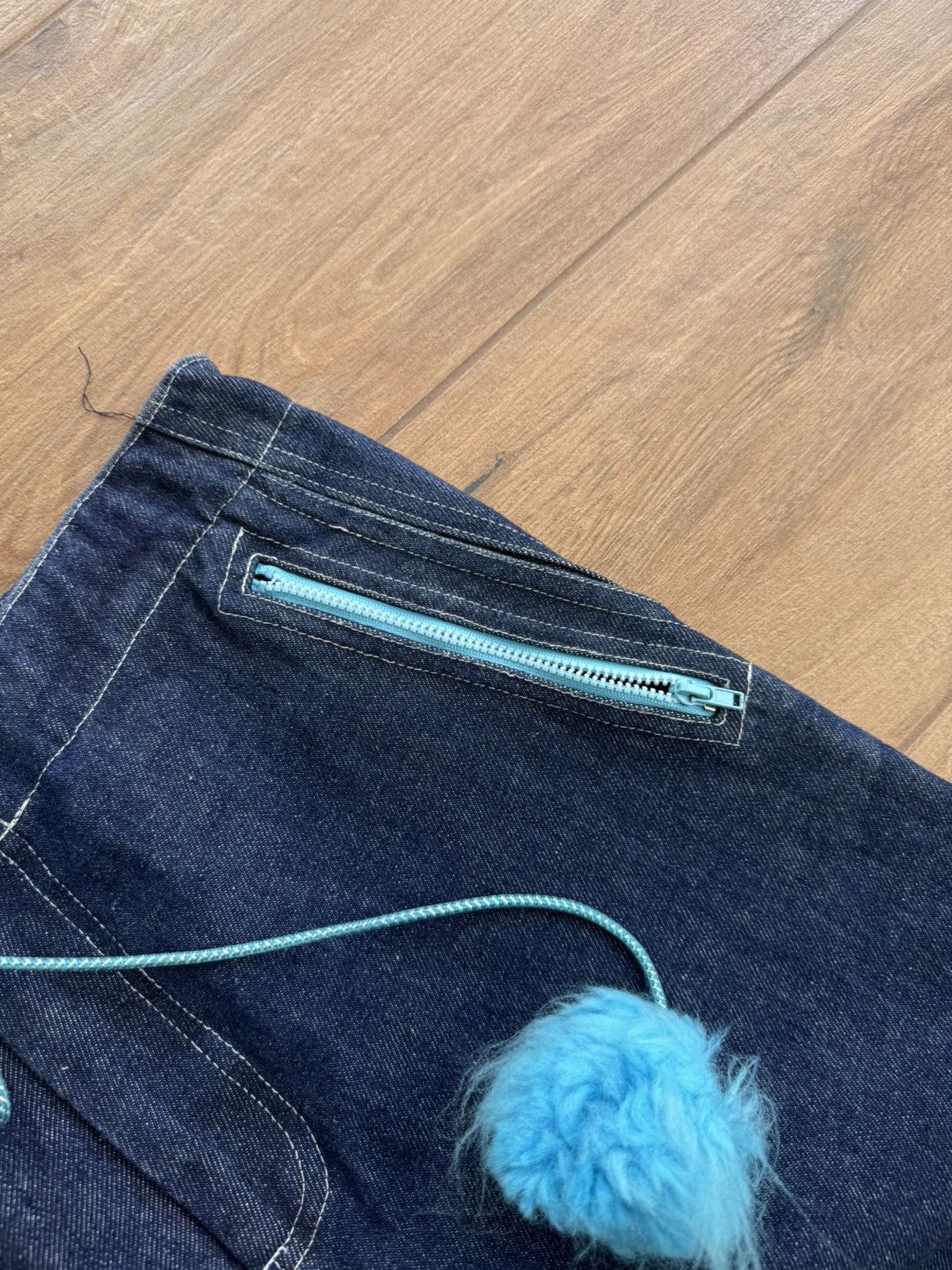 Japanese Brand × Vintage Vintage Auruze for Beau Baker 90s Skate Wide Leg Denim Jeans Size US 30 / EU 46 - 11 Thumbnail