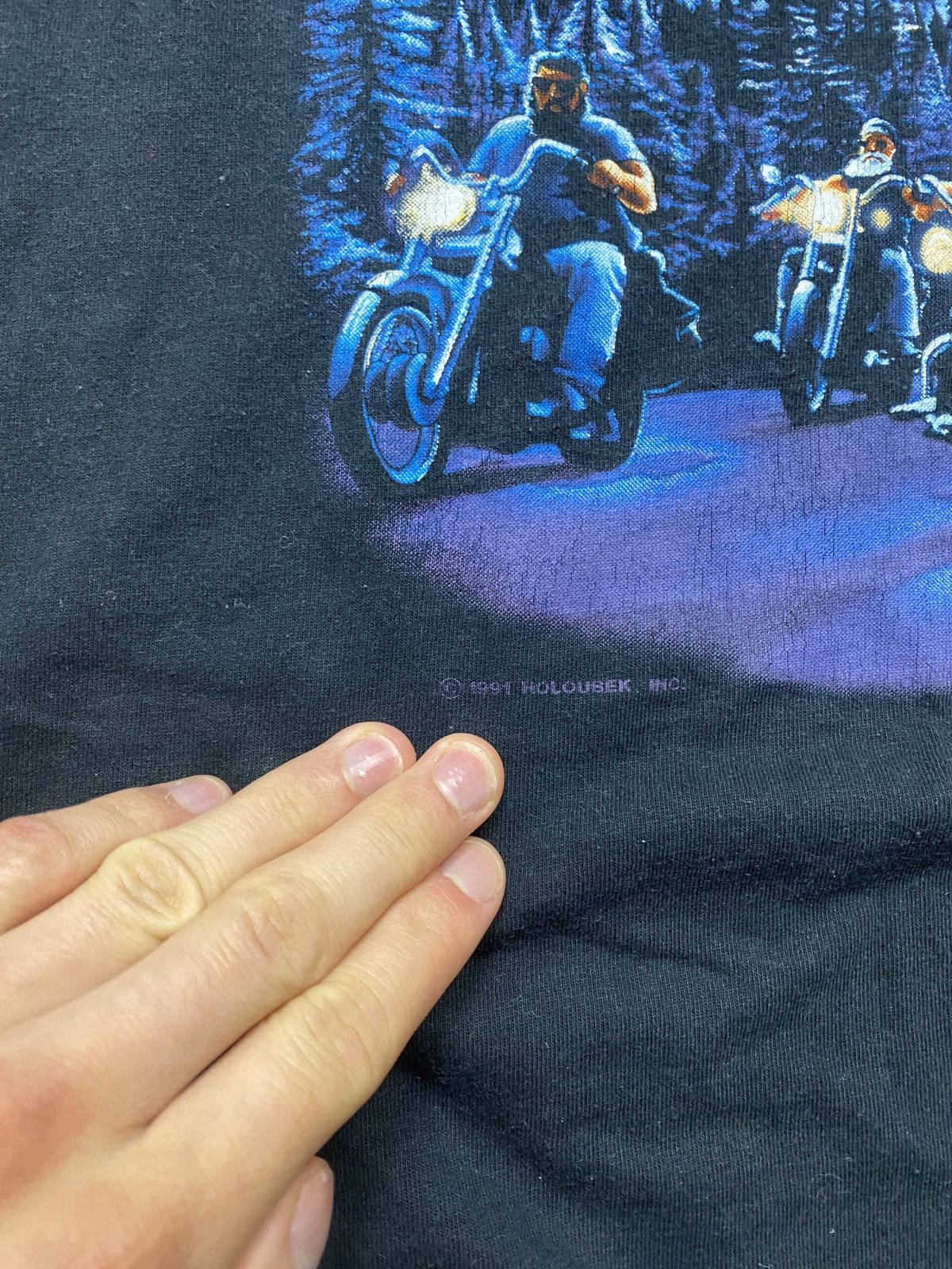 Harley Davidson × Vintage 1991 Vtg Harley Davidson Legends Live Where Legends Roam Tee Size US L / EU 52-54 / 3 - 5 Thumbnail