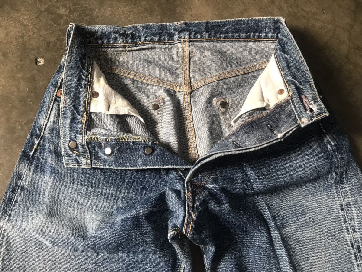 Denime DENIME - Vintage Look Straight Leg Denim Jeans Size US 26 / EU 42 - 8 Thumbnail