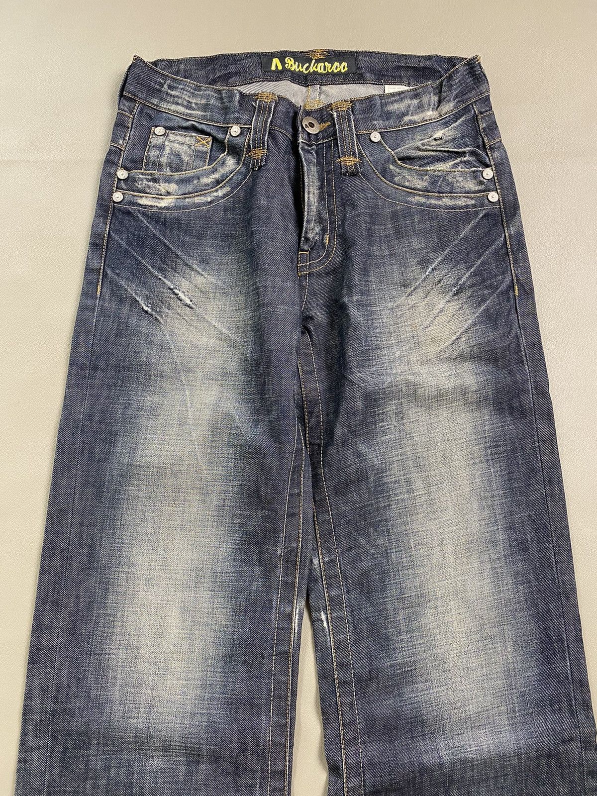 If Six Was Nine × Japanese Brand × Le Grande Bleu (L.G.B.) 2000s Buckaroo Mudwash Baggy Jeans Size US 32 / EU 48 - 5 Thumbnail