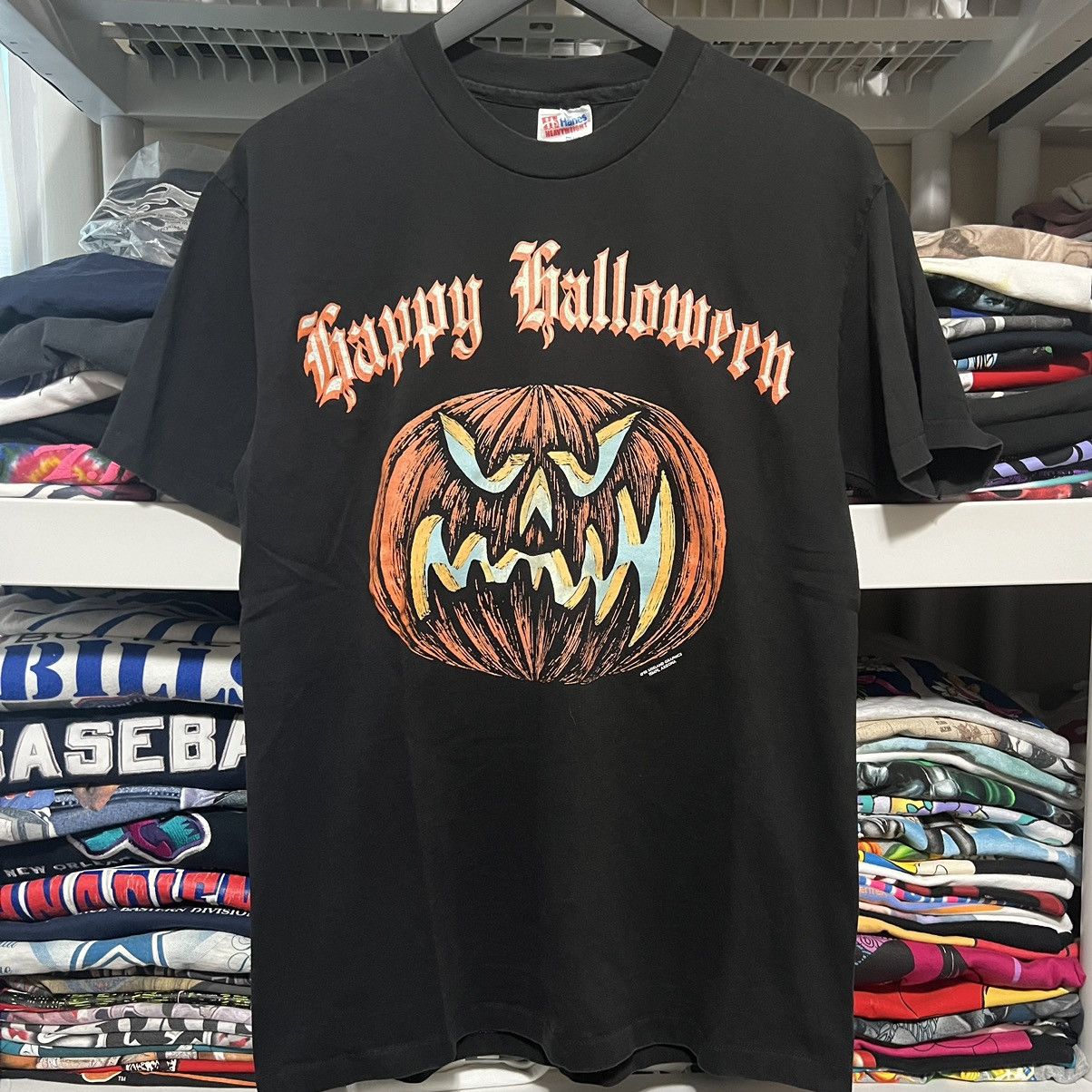 Vintage 1993 Vintage Single Stitch Happy Halloween Pumpkin Medium M Size US M / EU 48-50 / 2 - 1 Thumbnail