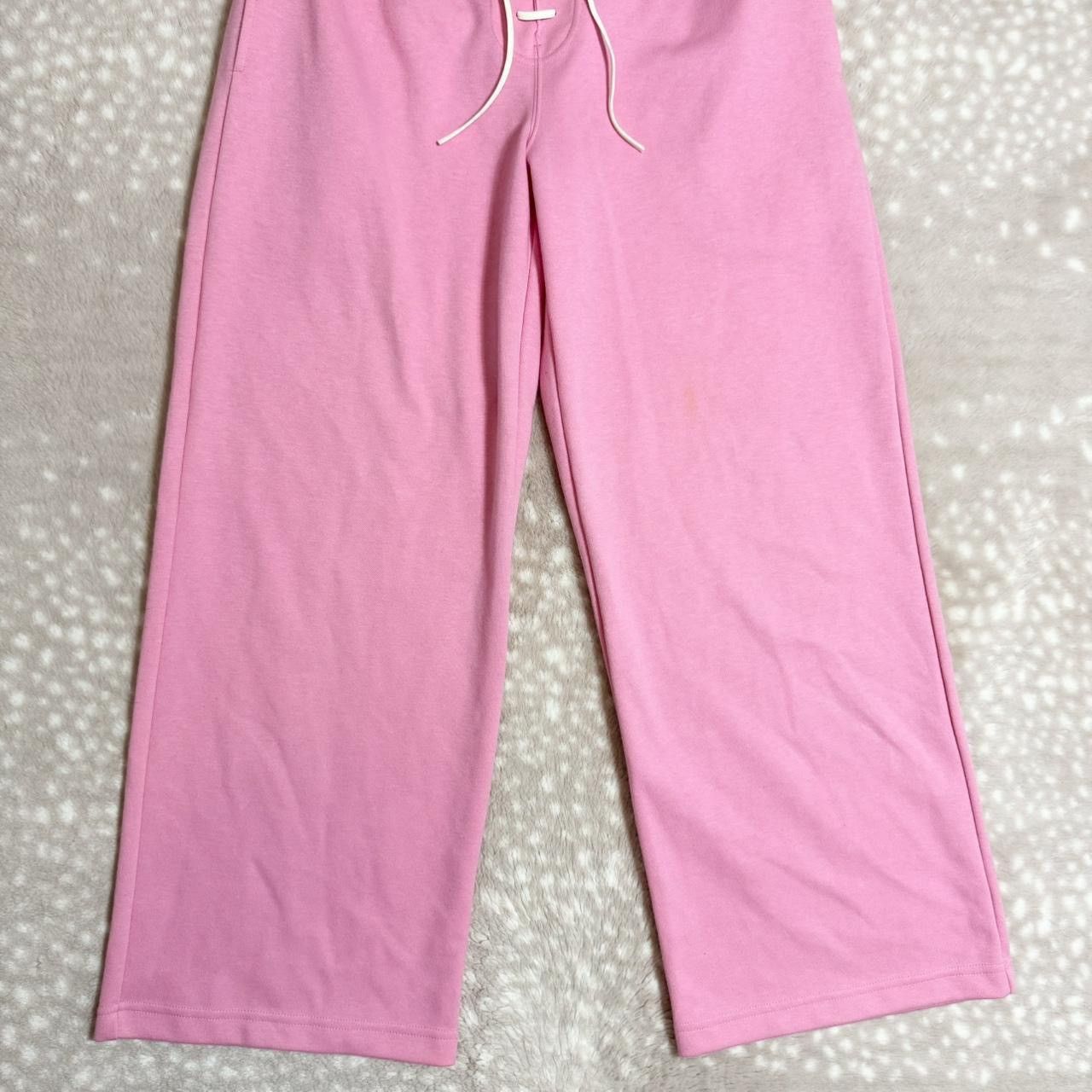 Comme des Garcons pink CDG lace up corset stretchy waist wide leg sweatpants Size 27" / US 4 / IT 40 - 4 Thumbnail