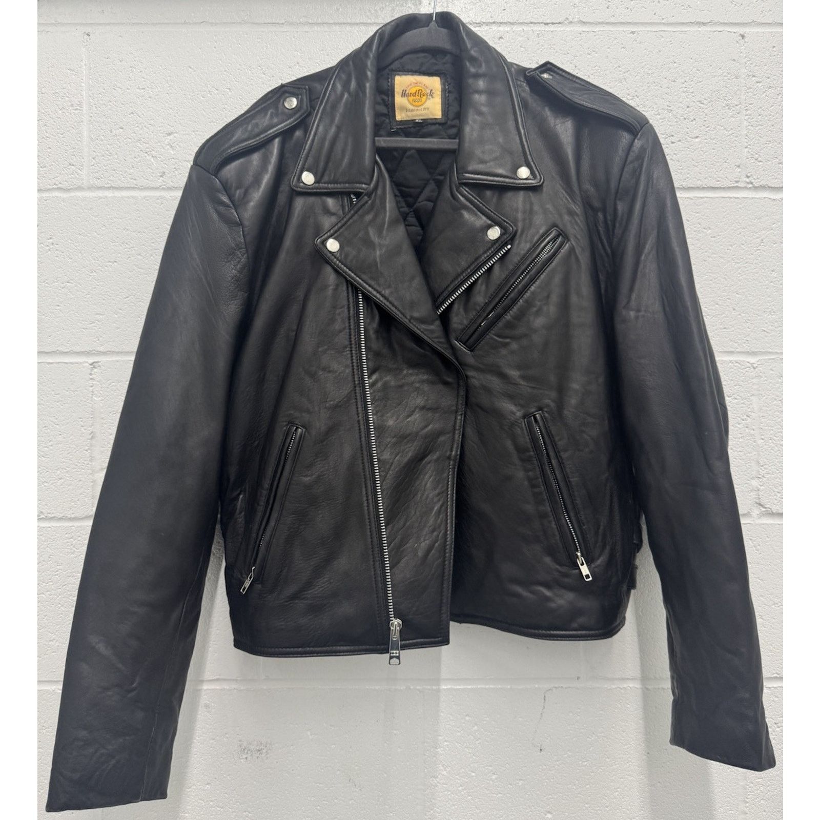 Hard Rock Cafe Vintage Hard Rock Cafe SEOUL Sz XL Leather Biker Jacket Size US XL / EU 56 / 4 - 1 Thumbnail
