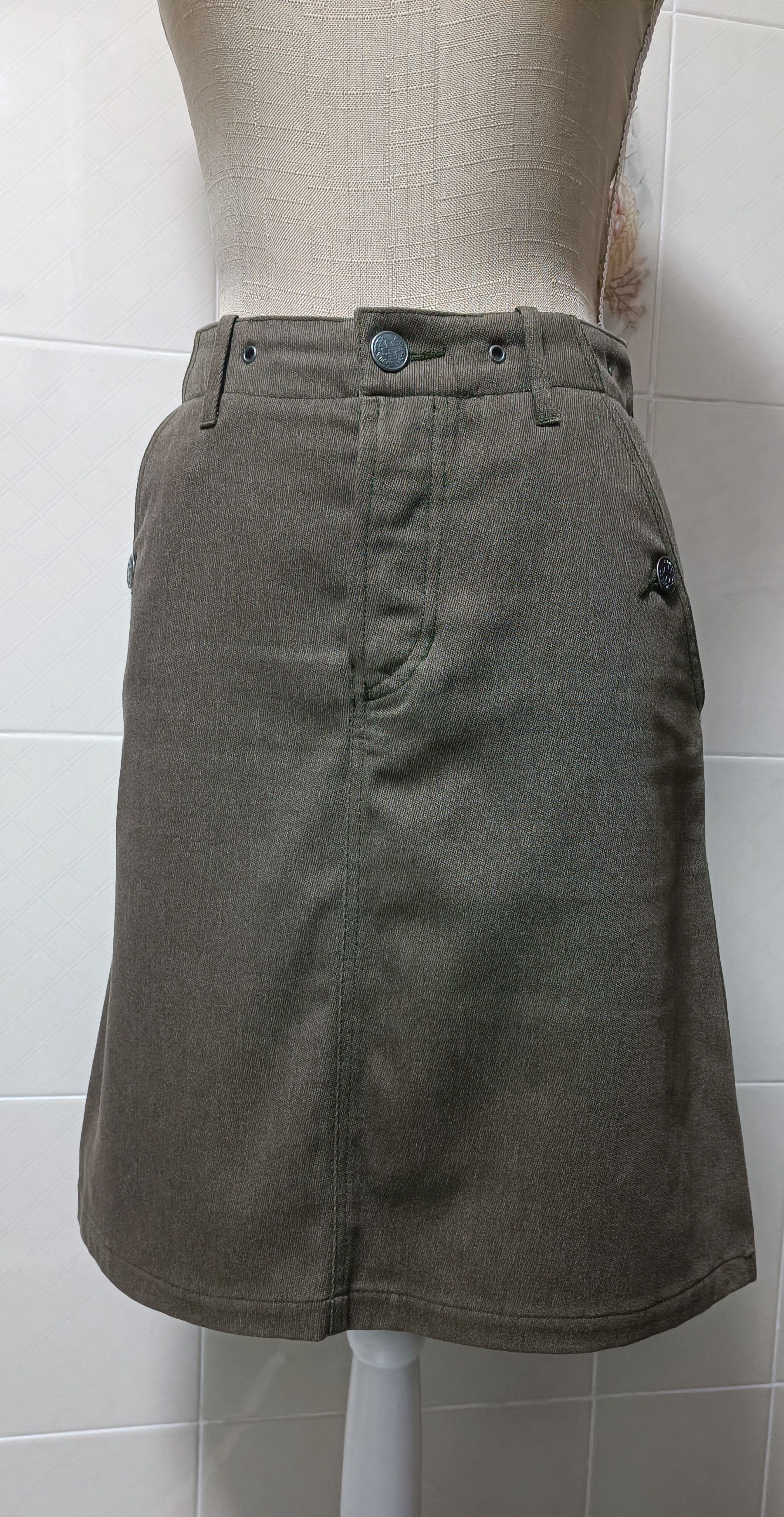 Jean Paul Gaultier 90's - Gaultier Jeans - Big pocket vintage midi skirt Size 27" / US 4 / IT 40 - 5 Thumbnail