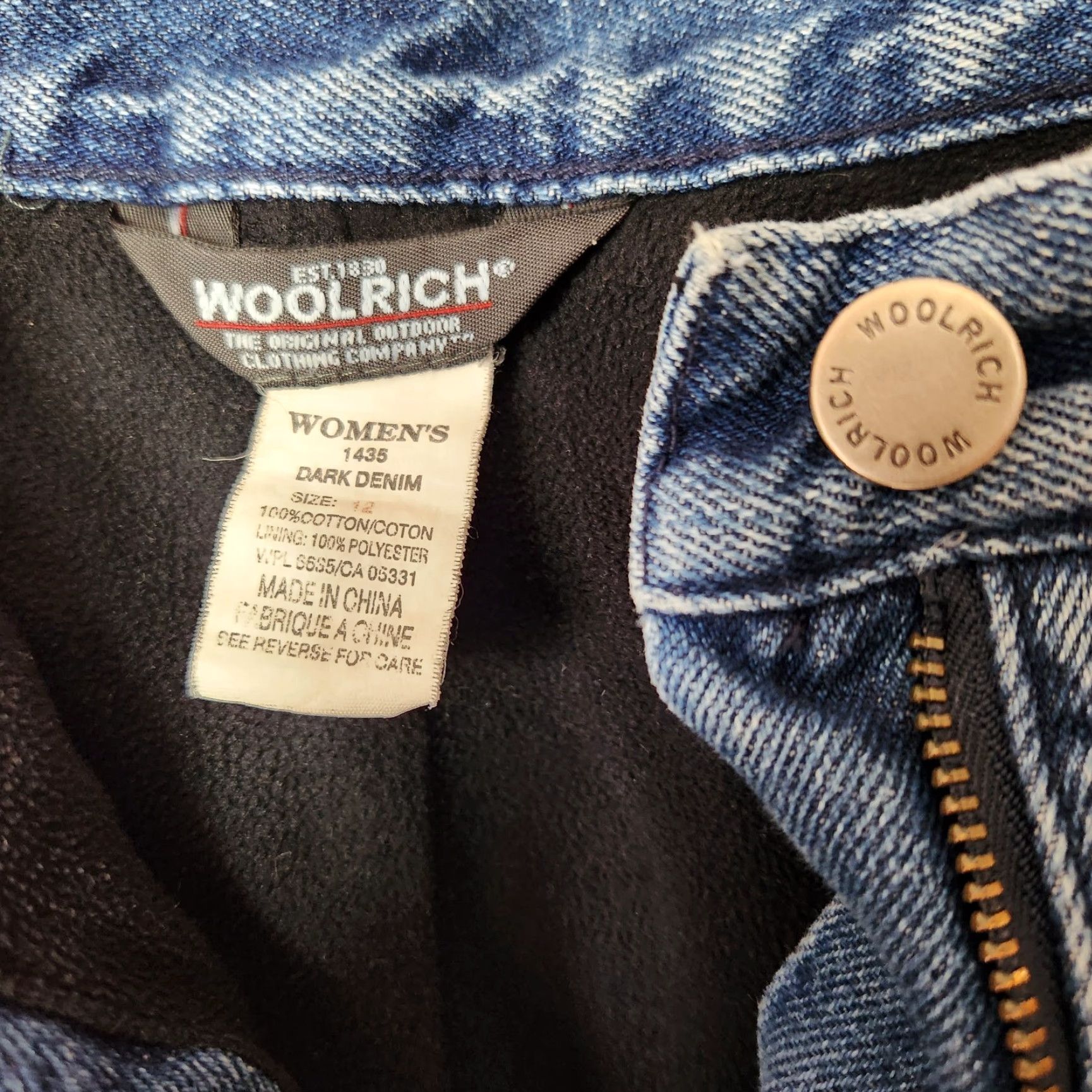 Vintage VINTAGE Woolrich Jeans Shirt? Size 34" / US 12 / IT 48 - 7 Thumbnail