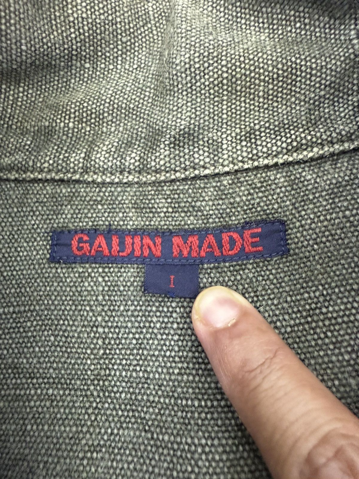 Blue Blue Japan GAIJIN MADE Handwoven Hemp Halfzip Anorak Jumper Jacket Size US M / EU 48-50 / 2 - 6 Thumbnail