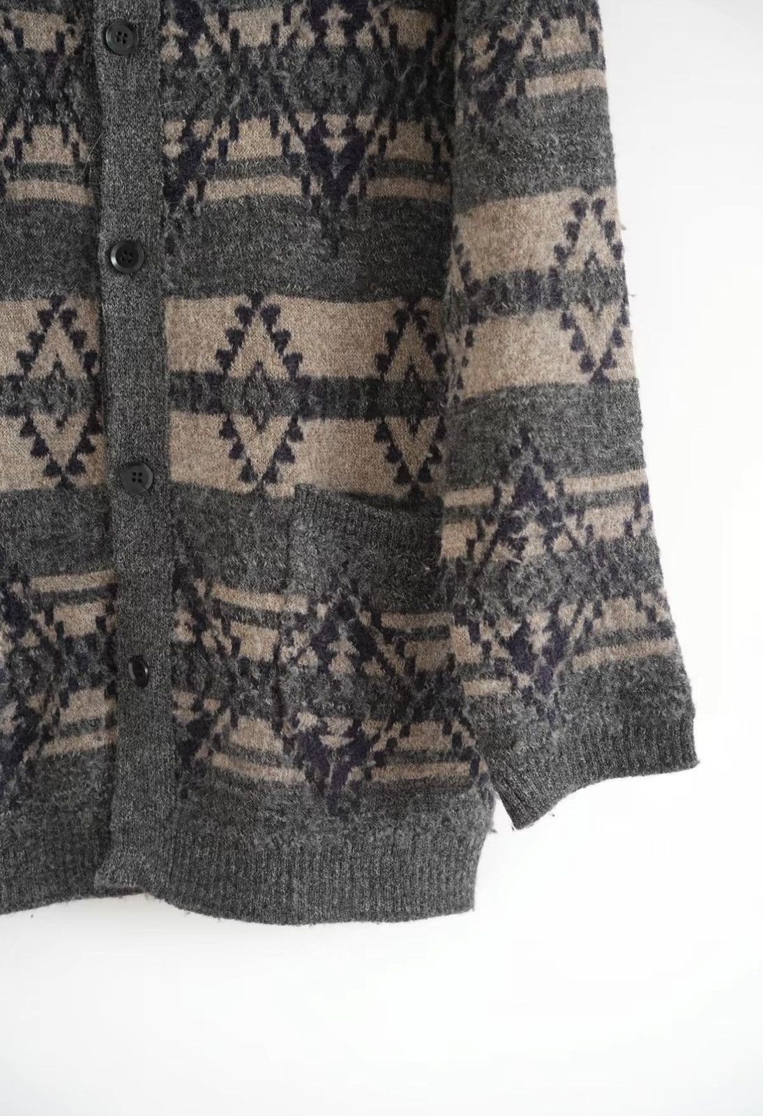 Yohji Yamamoto Yohji Yamamoto 14AW Navajo Wool Knit Cardigan J4 Size US M / EU 48-50 / 2 - 5 Thumbnail