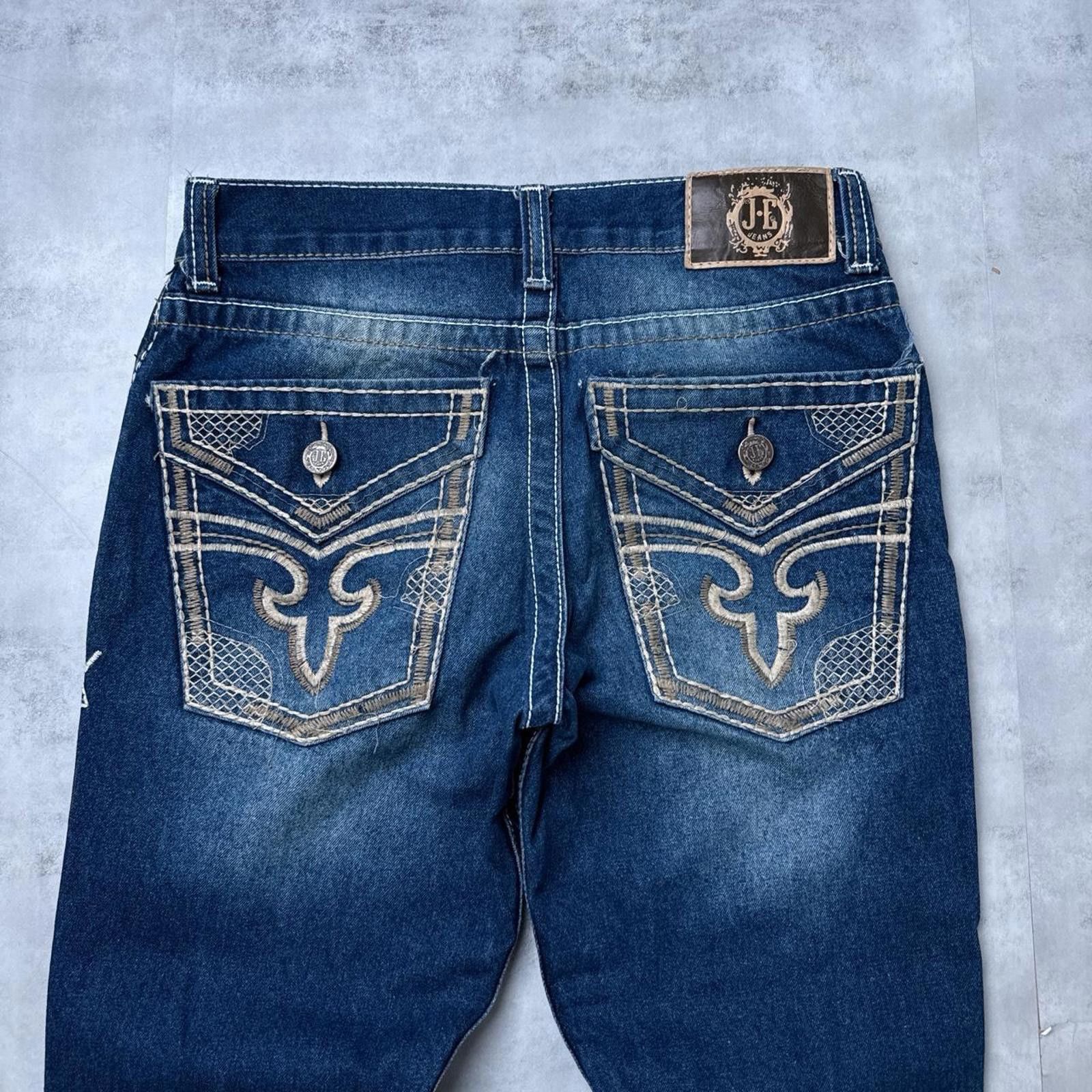 Other Y2K J.E. Denim 00s Bootcut Cowboy Jeans Size 28" / US 6 / IT 42 - 3 Thumbnail