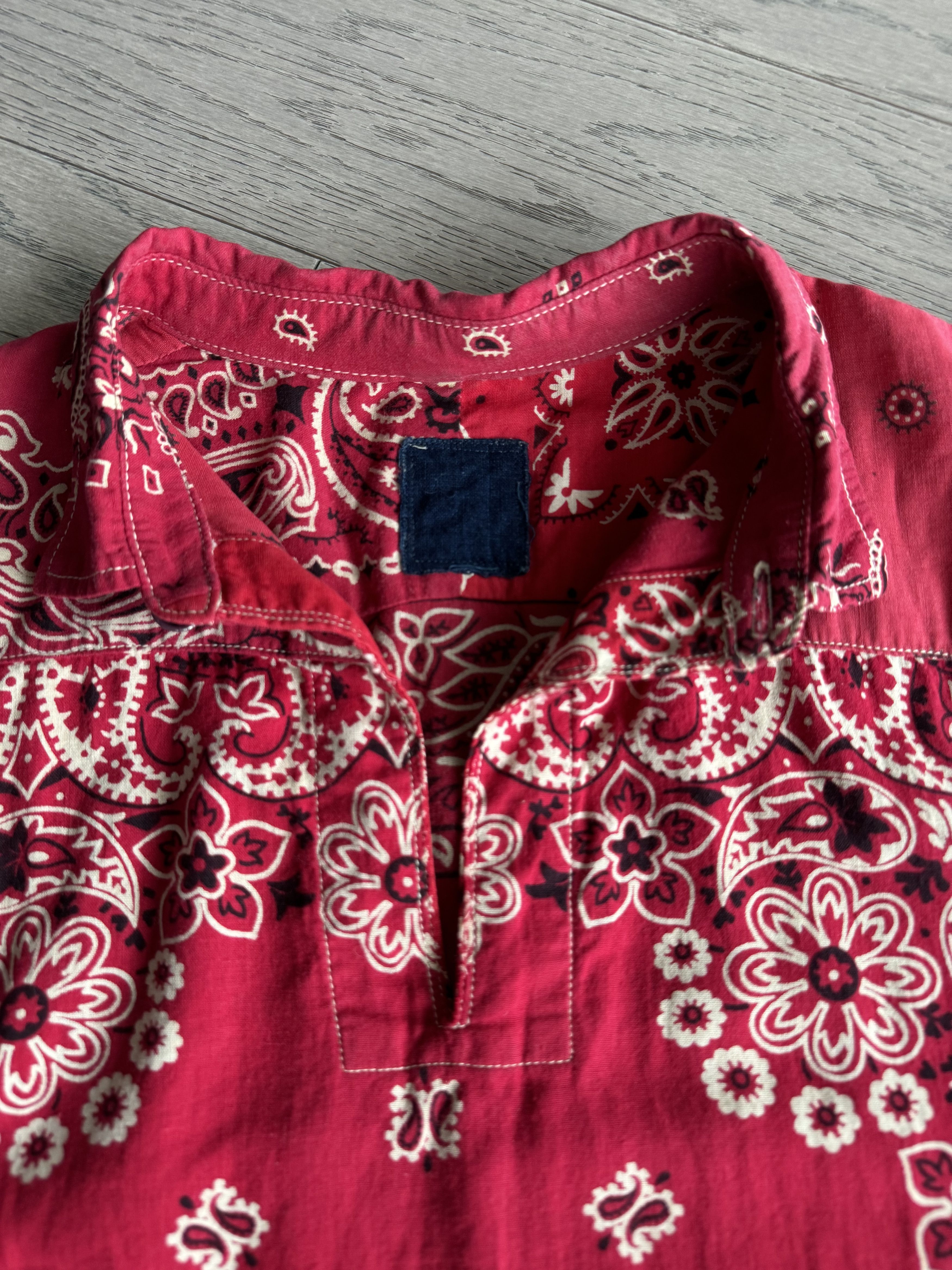 Visvim VISVIM ICT KERCHIEF TUNIC SHIRT RED BANDANA Size US S / EU 44-46 / 1 - 3 Thumbnail