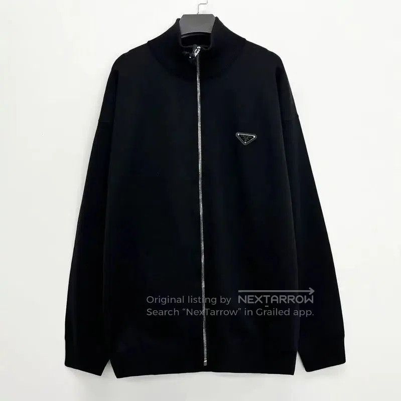 Prada Prada Black Wool Long Coat for Men. Size US XL / EU 56 / 4 - 1 Thumbnail