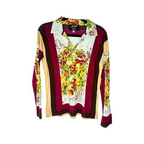 Jean-Paul Gaultier Floral Polo L/S