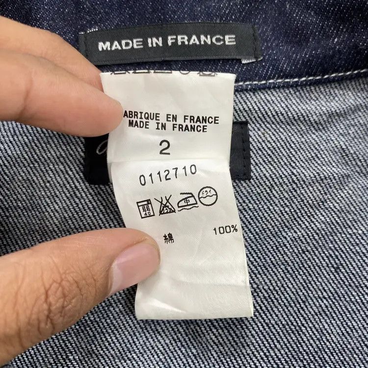 agnes b. Vintage Agnes B Indigo Raw Denim Jacket Size US M / EU 48-50 / 2 - 7 Thumbnail