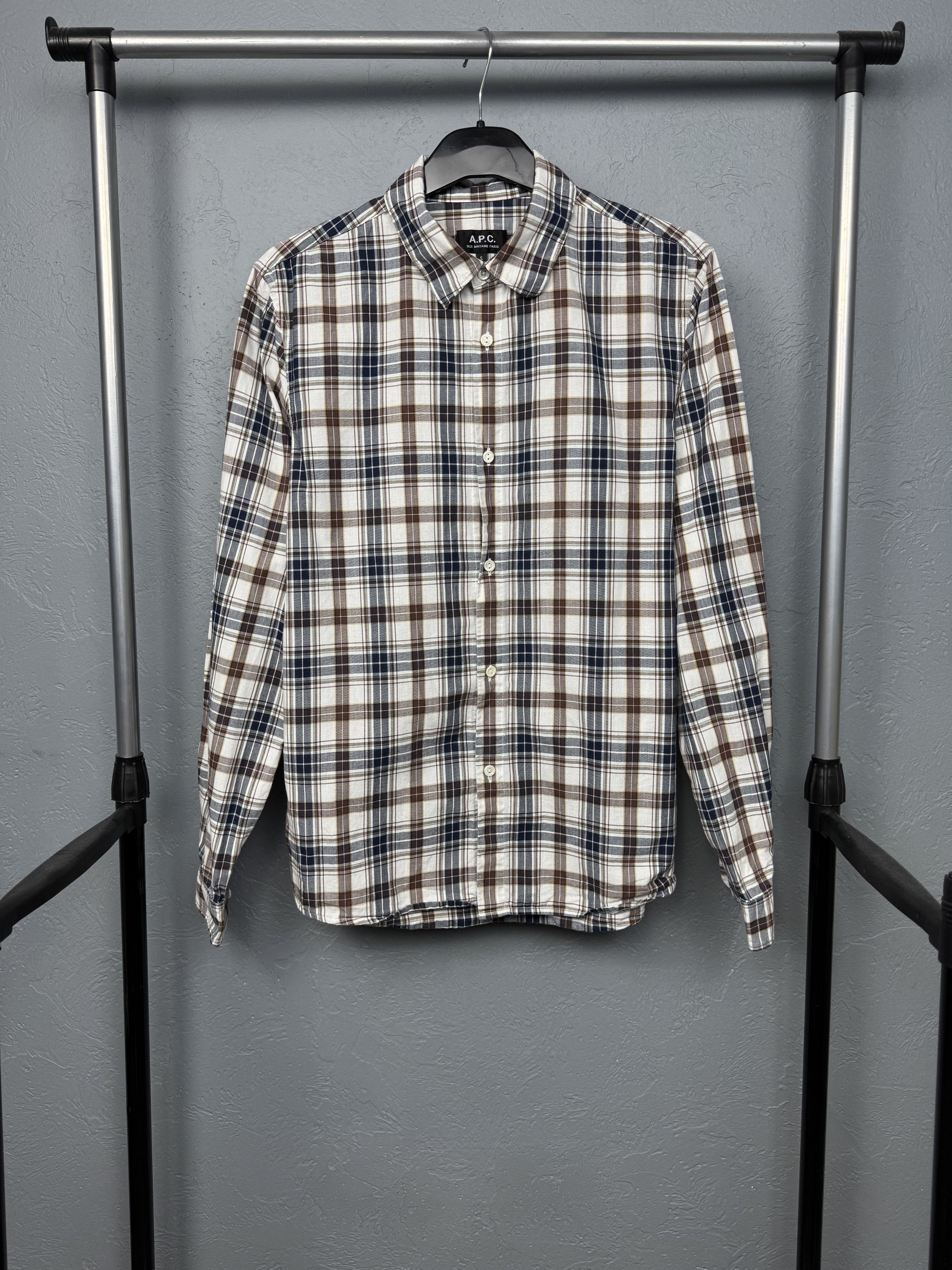 A.P.C. A.P.C. Rue Madame Paris Mens Long Sleeve Shirt Size US S / EU 44-46 / 1 - 1 Thumbnail
