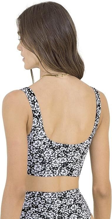 Other MAAJI Reversible Floral Black Pansy Briget Swim Top ( S ) Size S / US 4 / IT 40 - 3 Thumbnail