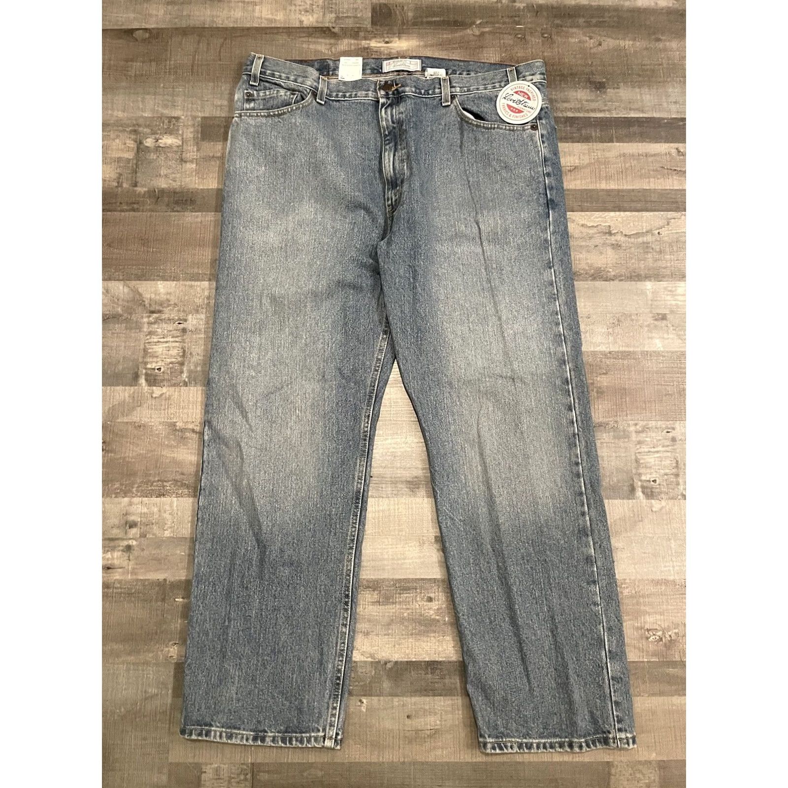 Levi's VINTAGE Levi's Jeans Relaxed Fit 42x30 5-Pocket Denim Blue Signature Stone Wash Mens Jeans Size US 42 / EU 58 - 5 Thumbnail