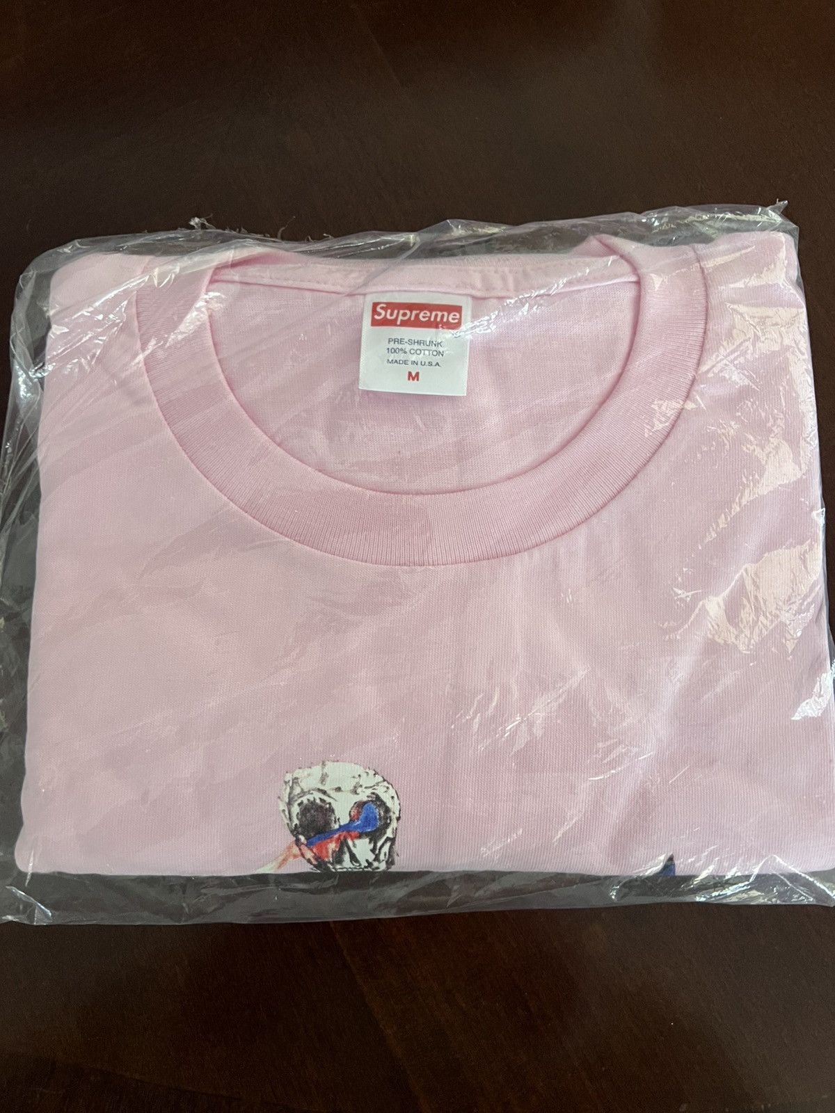 Supreme Sealed New SS'21 "Skeleton Superman" Pink T-shirt Size M Size US M / EU 48-50 / 2 - 2 Thumbnail