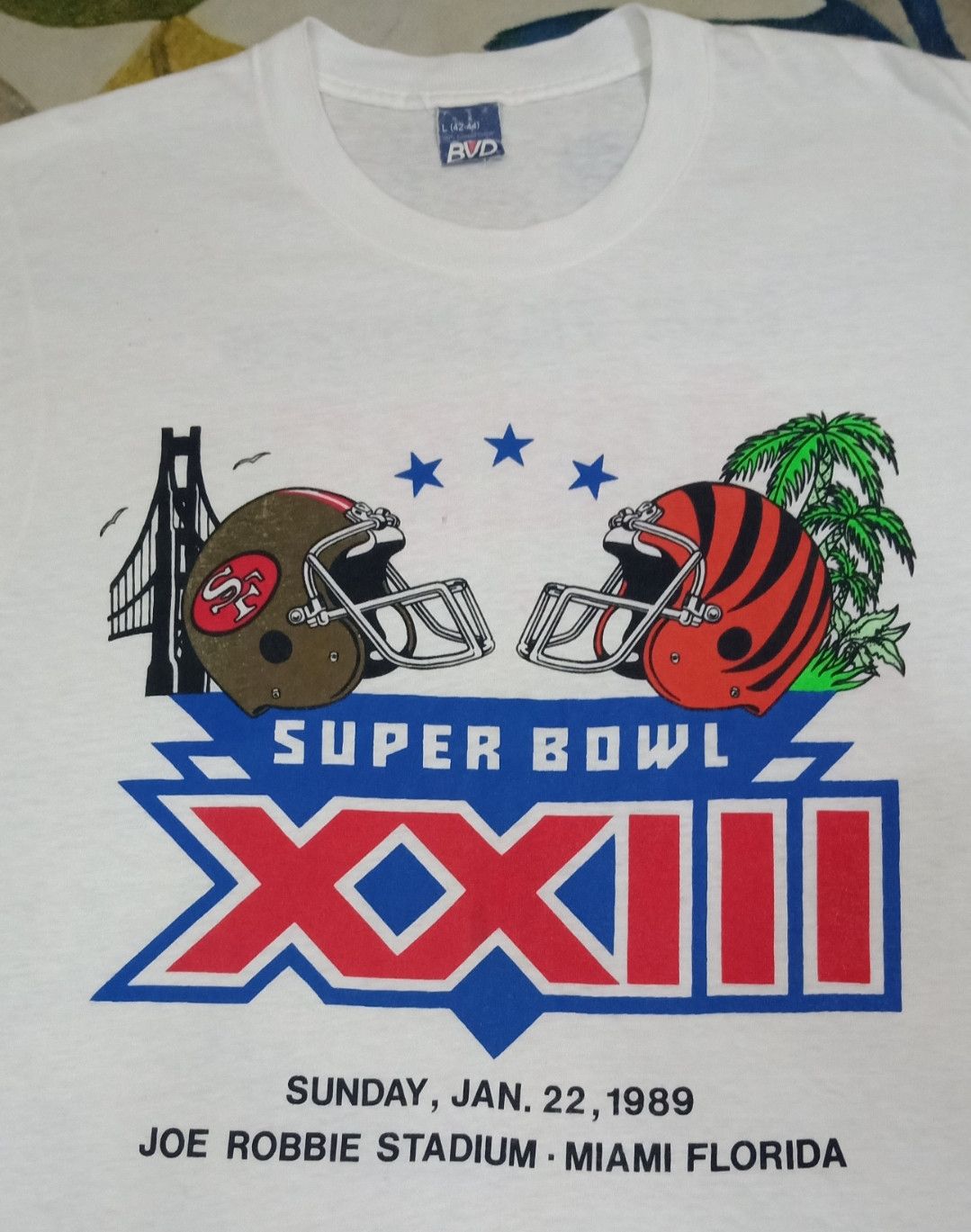 NFL × Vintage Vintage 80s San Francisco 49Ers World Champions T-shirt Size US M / EU 48-50 / 2 - 4 Thumbnail