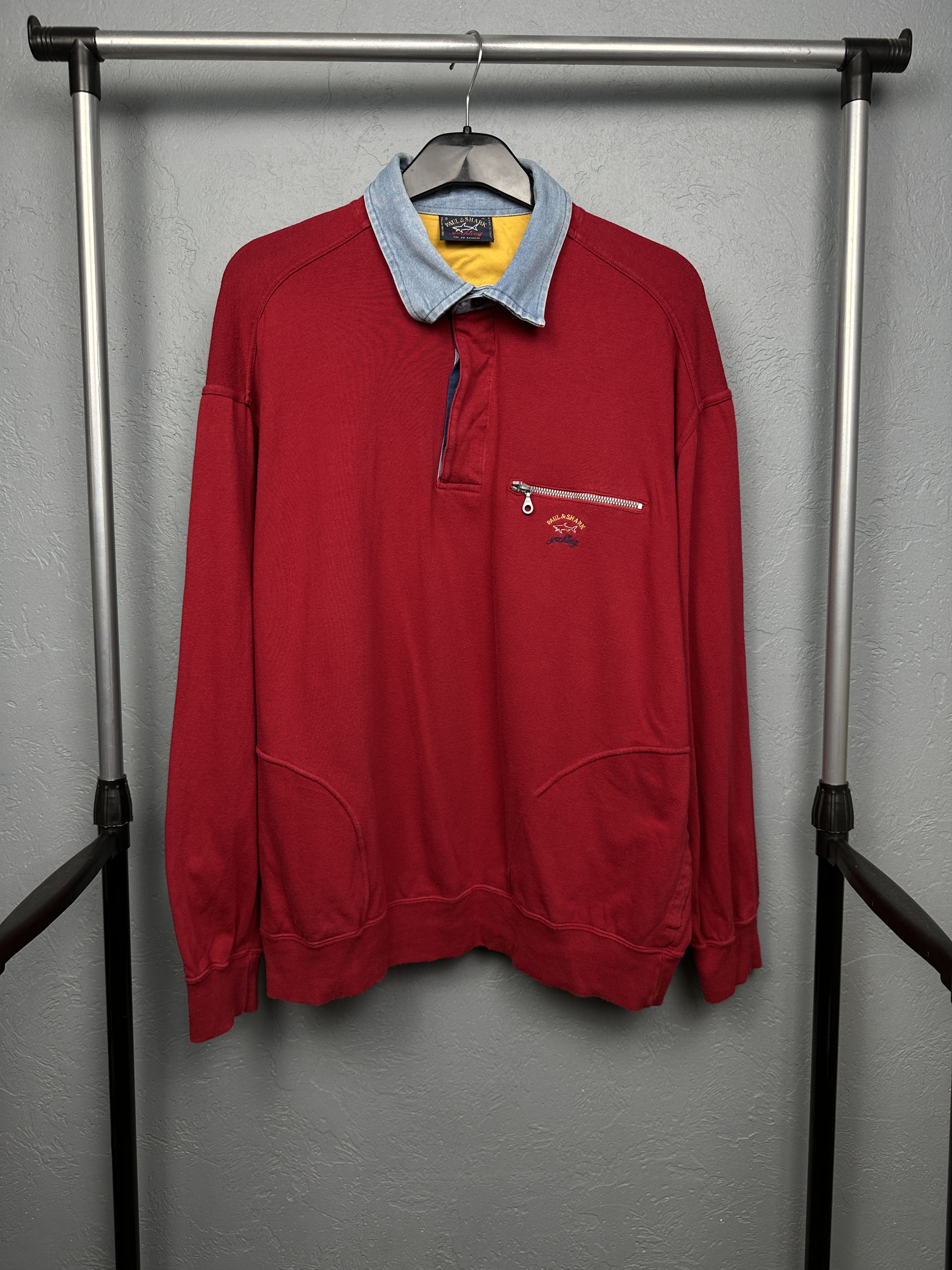 Paul & Shark × Vintage Paul & Shark Vintage Mens 1\4 Zip Collared Sweater Size US XL / EU 56 / 4 - 1 Thumbnail