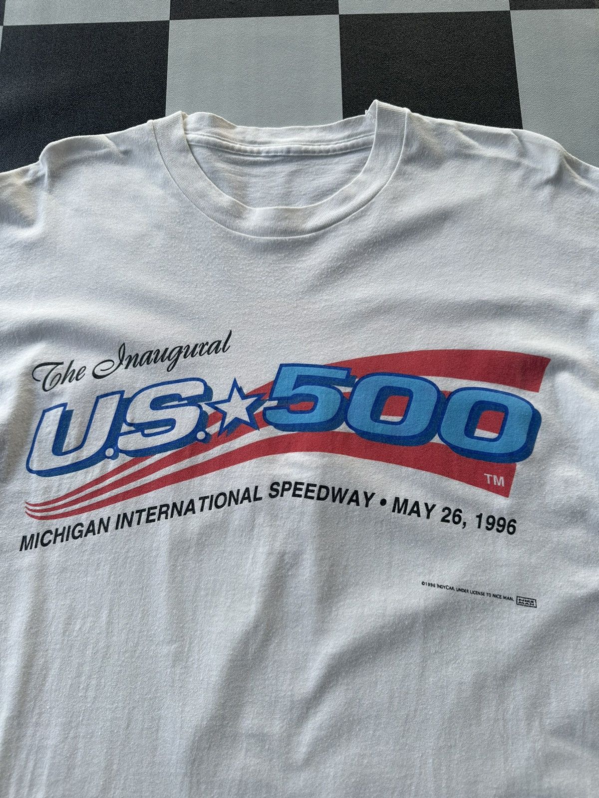 Formula 1 Vintage Us 500 Speedway 1996 Single Stitch Tshirt A499 Size US L / EU 52-54 / 3 - 3 Thumbnail