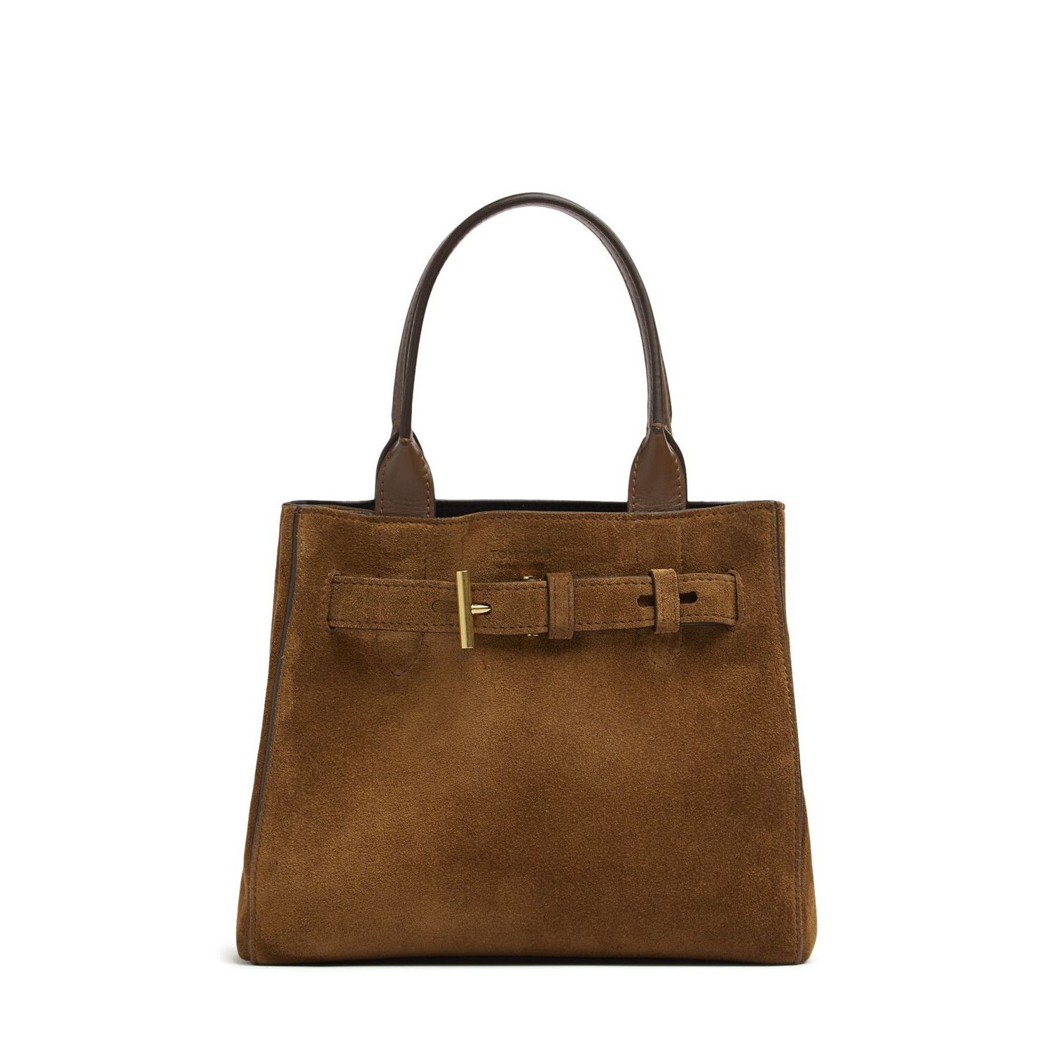 Gucci × Tom Ford GUCCI S/S 2002 RUNWAY BLACK SUEDE TOTE BAG (TOM 