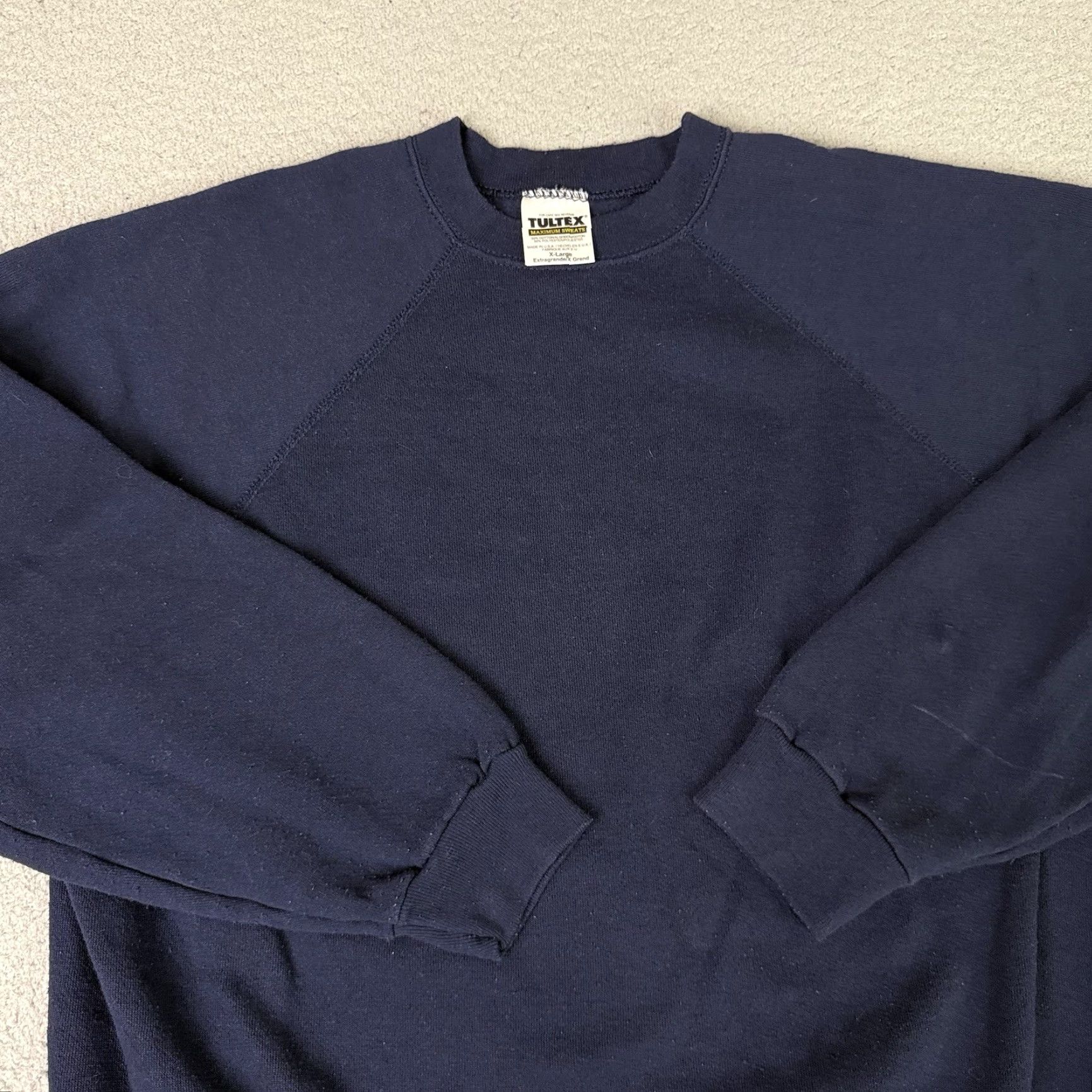Tultex VINTAGE Tultex Sweatshirt Men XL Blue Crewneck Pullover 90s Size US XL / EU 56 / 4 - 2 Thumbnail