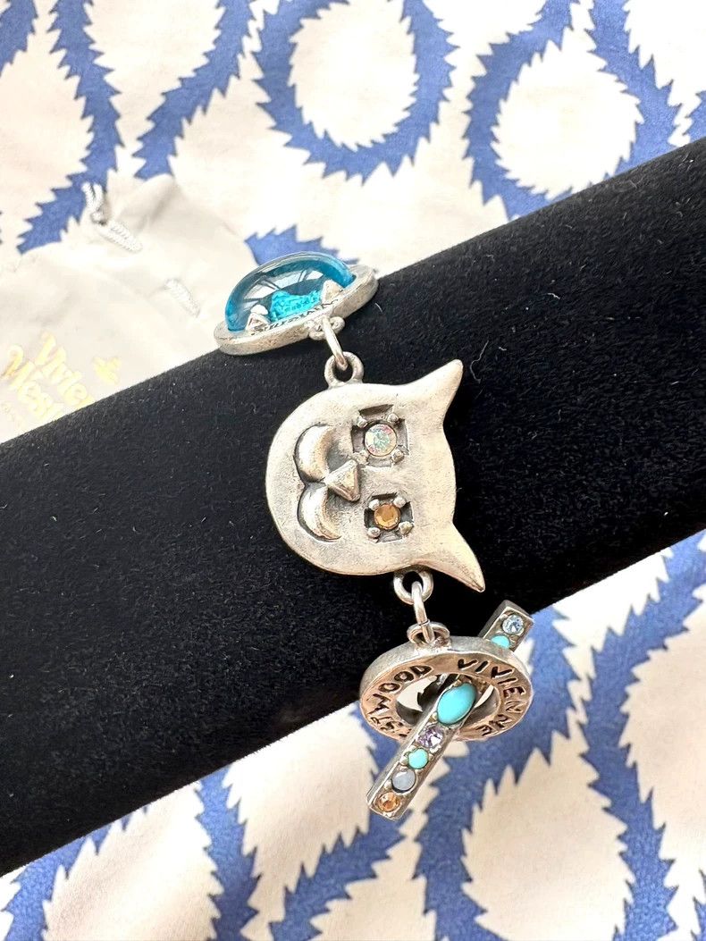 Vivienne Westwood Vivienne Westwood Blue Fantasy Cat Bracelet Size ONE SIZE - 7 Thumbnail
