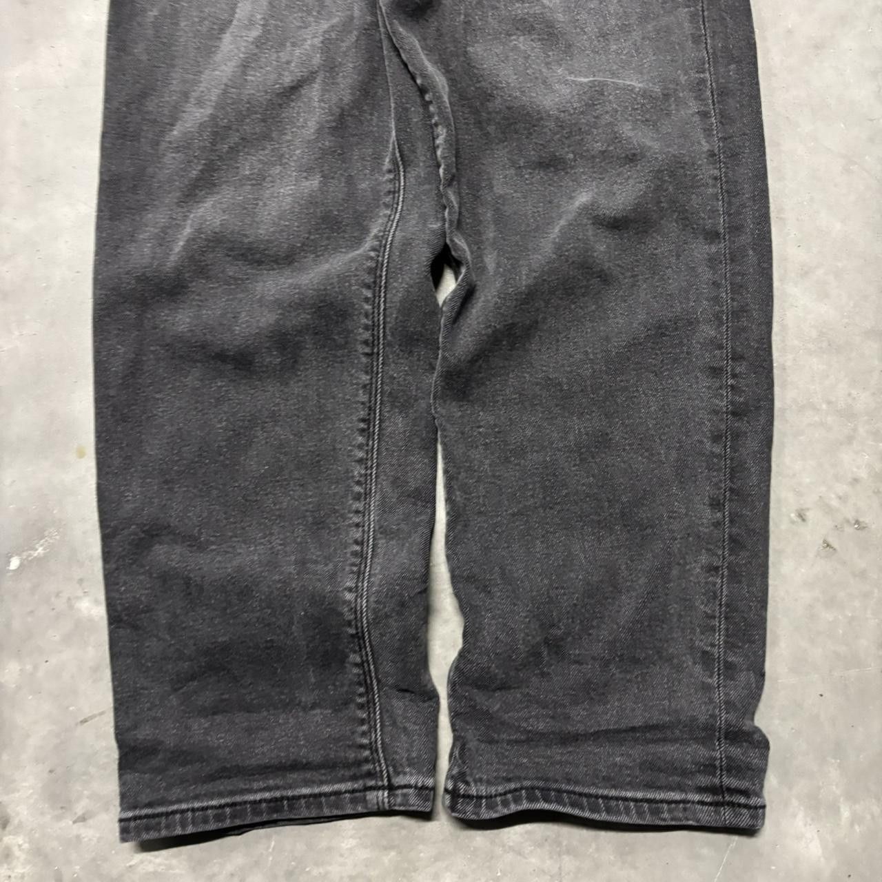 Japanese Brand × Vintage Crazy Vintage Y2K/2000s Grunge Faded Black Denim Jeans! Size US 29 - 6 Thumbnail