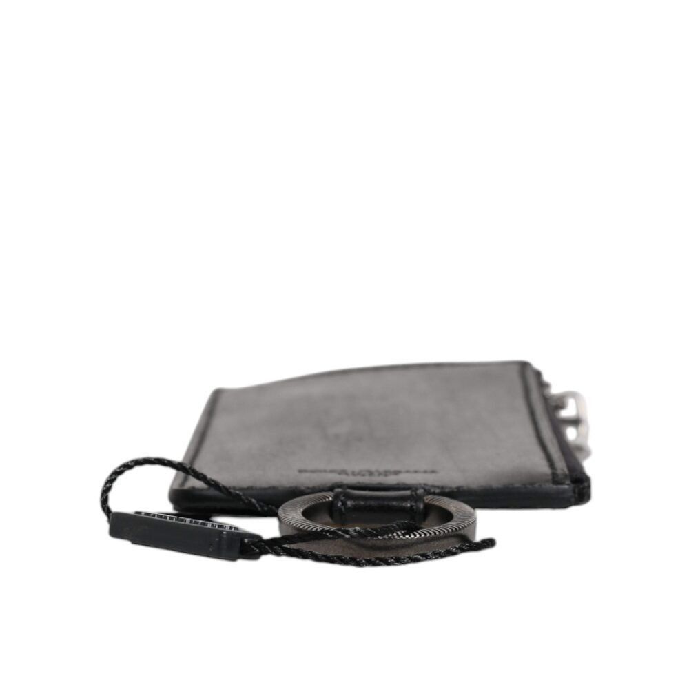 Dolce & Gabbana Dolce & Gabbana Black Horse Leather Lanyard Logo Card Holder Size ONE SIZE - 5 Thumbnail