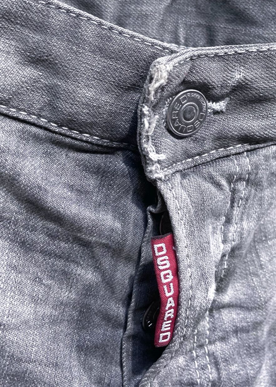 Dsquared2 Dsquared2 Grey Paint Splattered Jeans Size US 32 / EU 48 - 4 Thumbnail