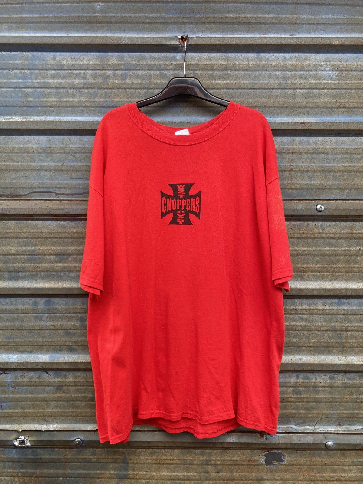 West Coast Choppers Y2K Vintage West Coast Choppers Iron Cross Long Beach Tee Size US XL / EU 56 / 4 - 2 Thumbnail