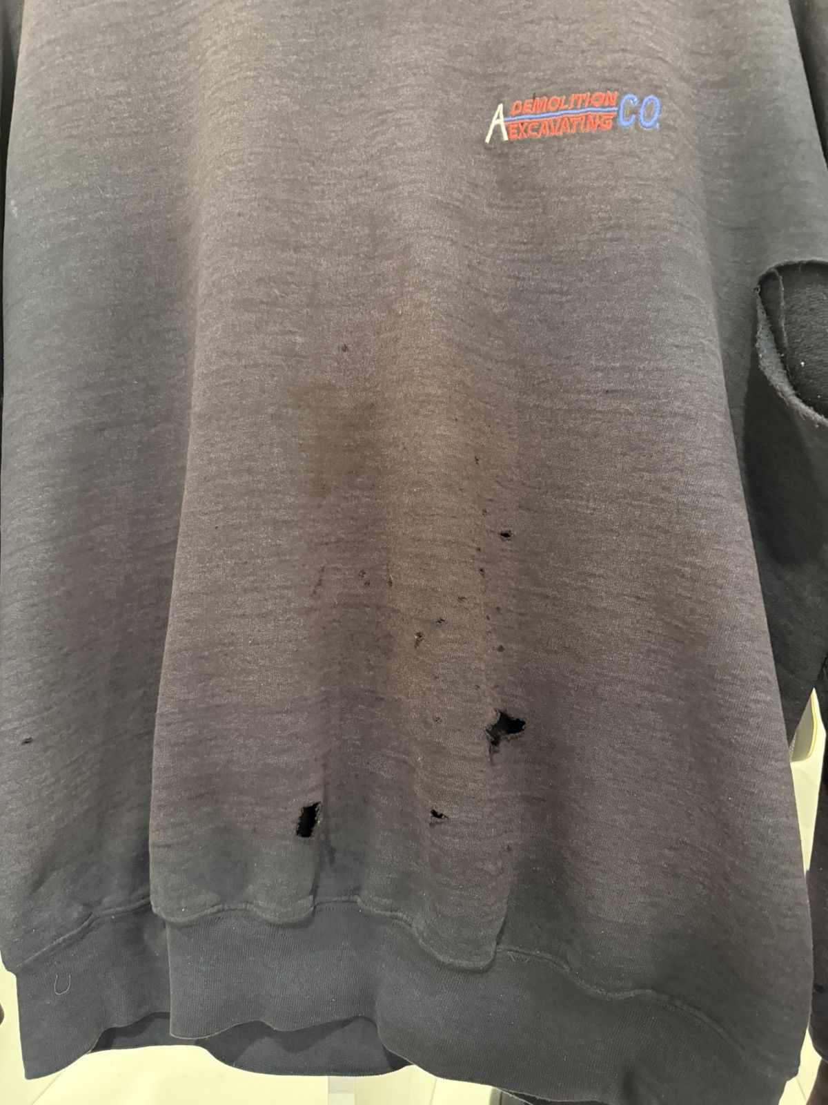 Vintage Thrashed and Faded Vintage Demolition Crewneck Size US L / EU 52-54 / 3 - 5 Thumbnail
