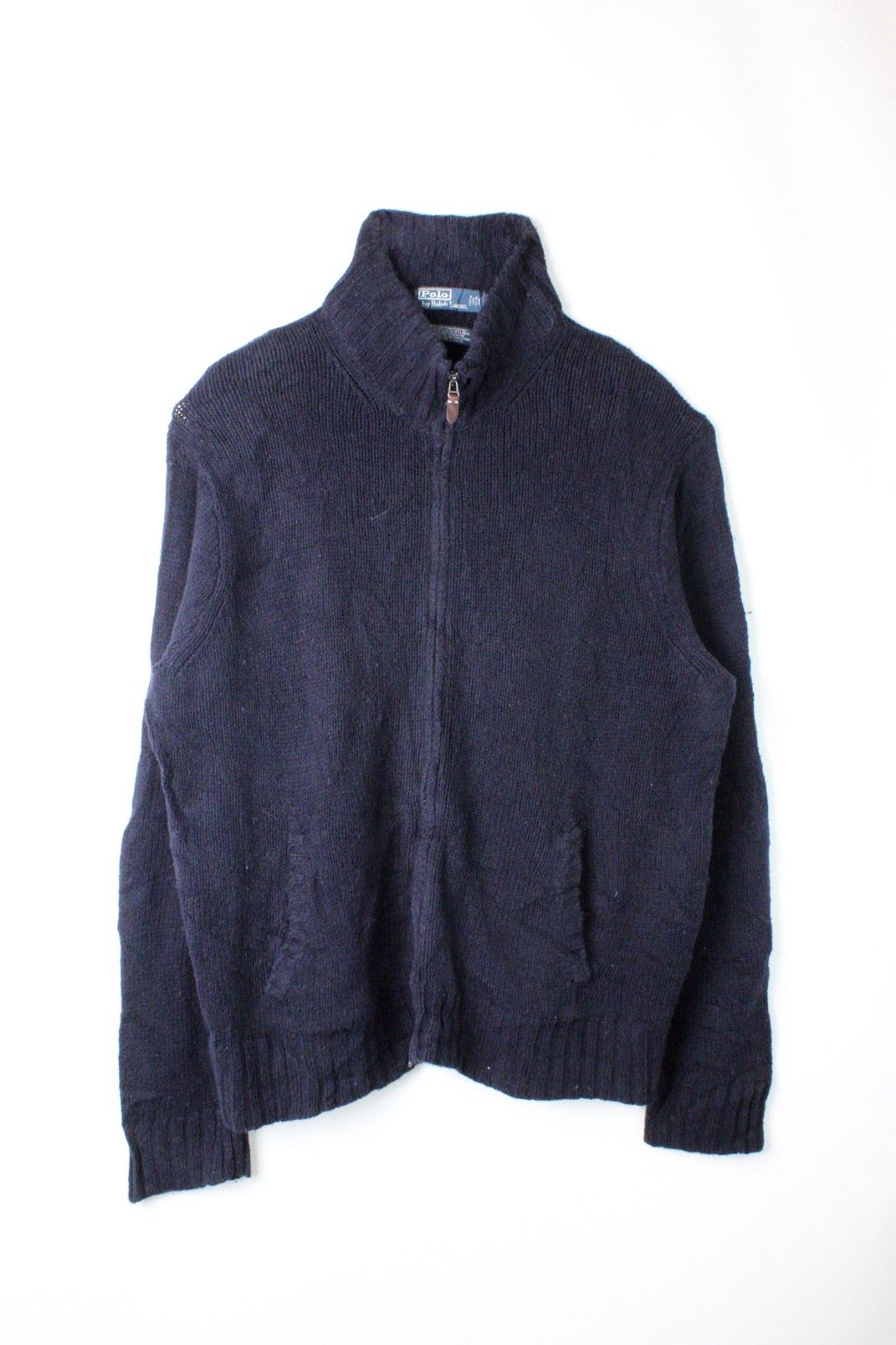 Polo Ralph Lauren Ralph Lauren Full Zip Sweater Navy Blue XXL Size US XXL / EU 58 / 5 - 2 Thumbnail