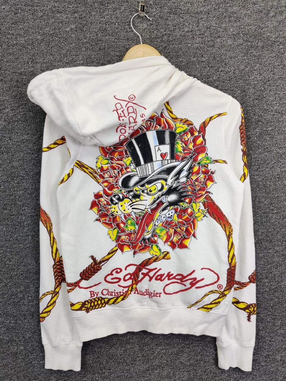 Ed Hardy Vintage Ed Hardy Christian Audigier Zipper Hoodie Size US S / EU 44-46 / 1 - 1 Thumbnail