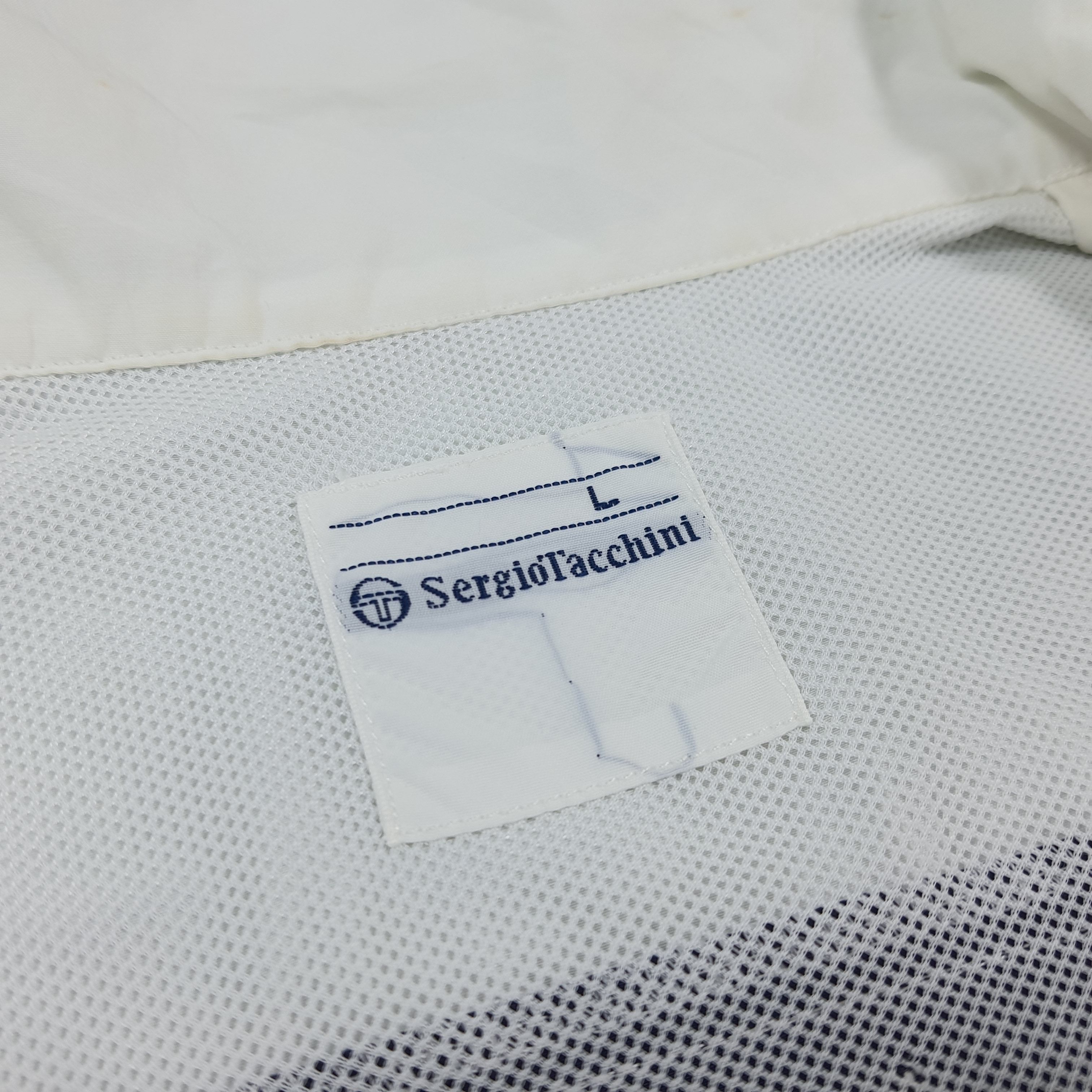 Sergio Tacchini Vintage Sergio Tacchini Sport Zipper White Jacket C296N29 Size US L / EU 52-54 / 3 - 6 Thumbnail