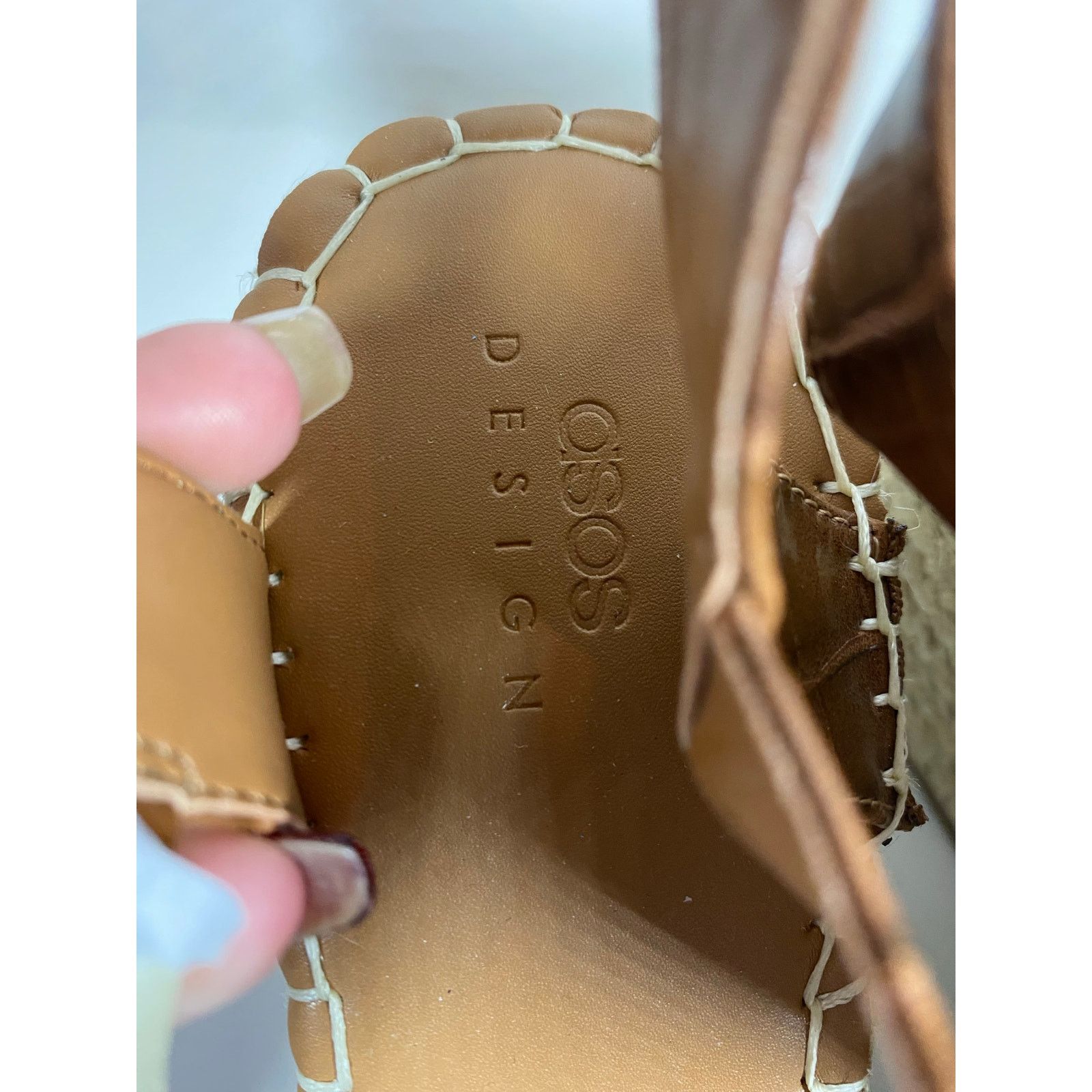 Asos ASOS Tanya Espadrille Brown Wedges W9 Size US 9 / IT 39 - 8 Thumbnail