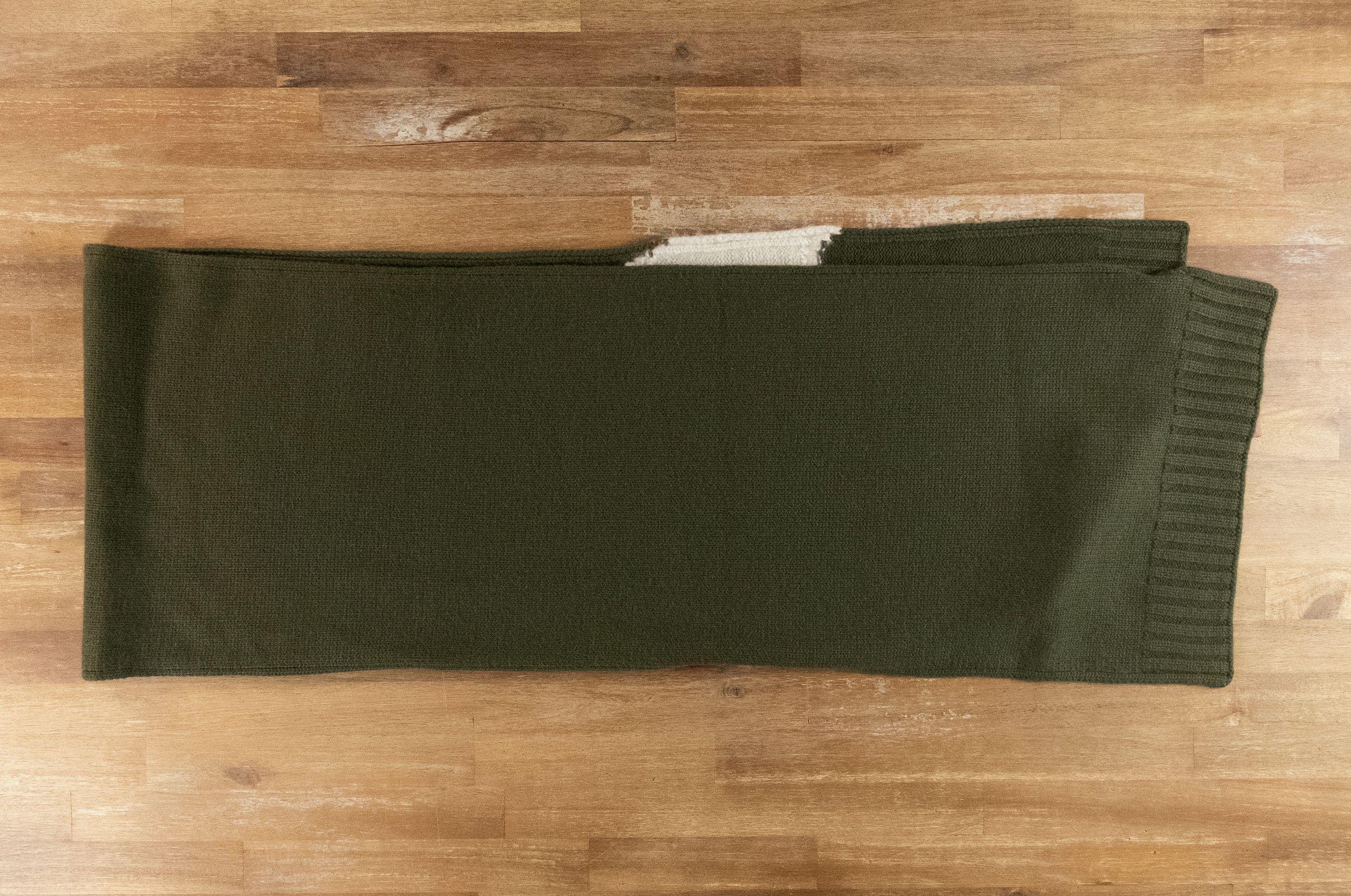 Loro Piana LORO PIANA Cellerina star green pure cashmere scarf knitted Size ONE SIZE - 7 Thumbnail