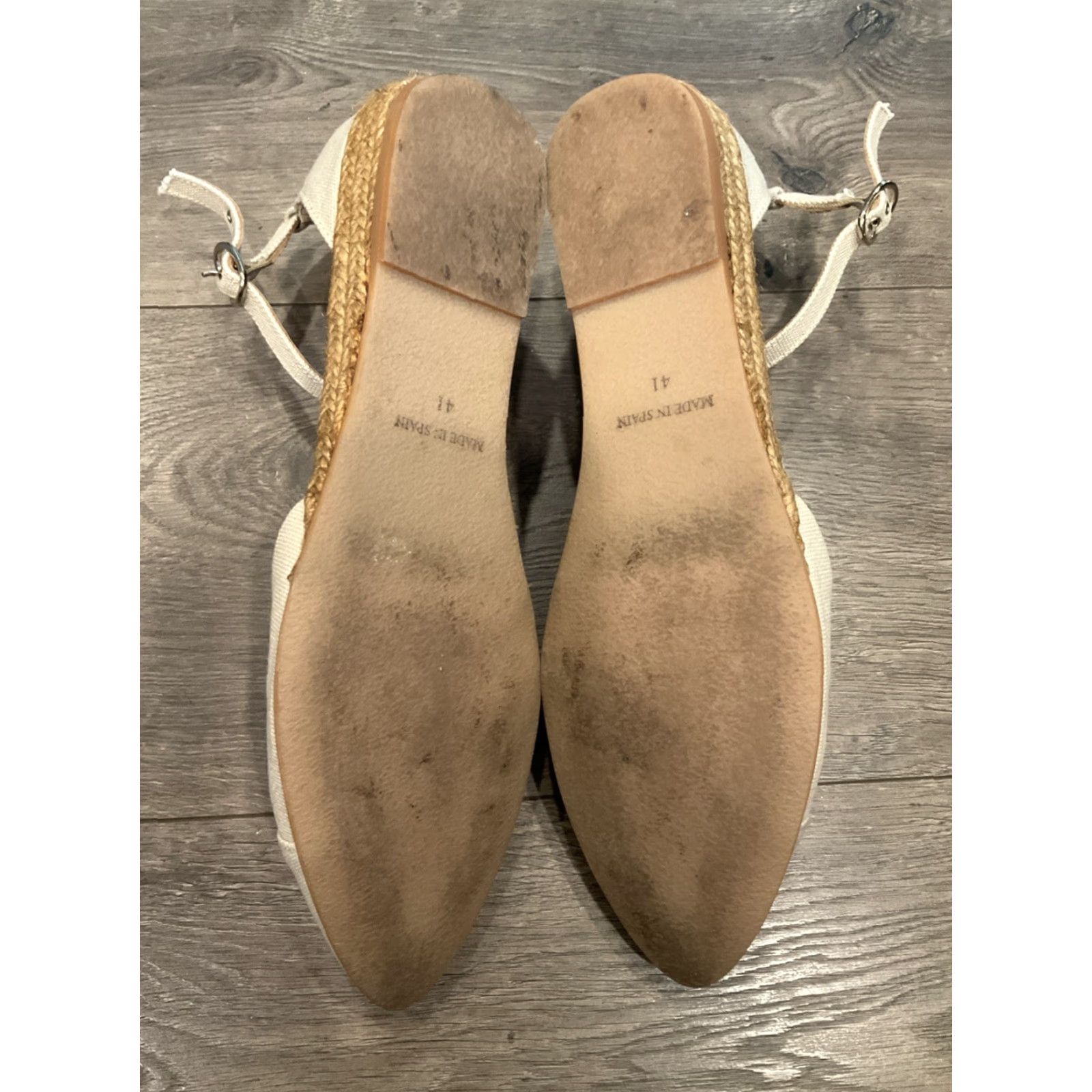 Pinko Viscata Canvas Espadrille White & Pink Size 8.5 Women Close Toe Buckle Wedge Heel Casual Party Wedding Bohemian Nature Espadrille Size US 8.5 / IT 38.5 - 5 Thumbnail