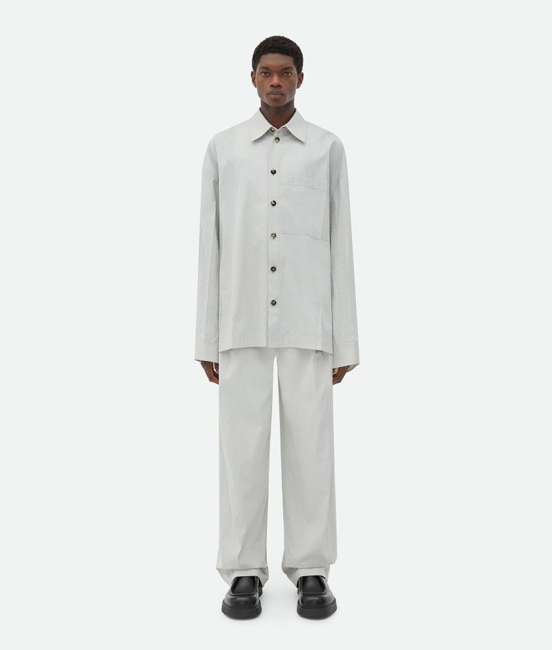 Bottega Veneta o1bcso1str0526 Cotton Silk Trousers Pants in Gray Size US 34 / EU 50 - 4 Thumbnail
