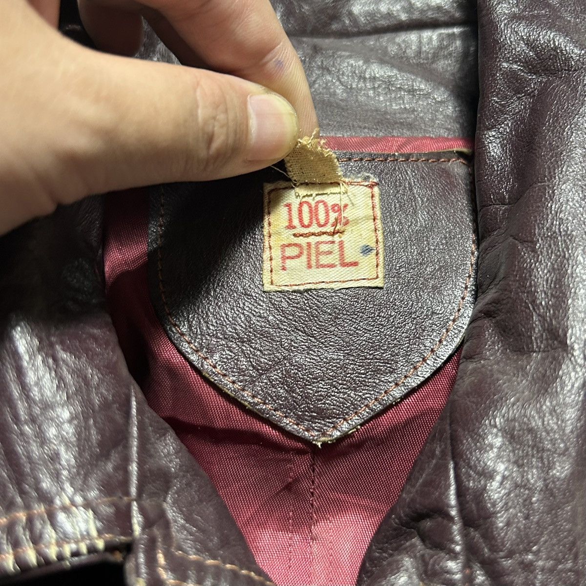 Vintage Vintage Leather Bomber Jacket Size US M / EU 48-50 / 2 - 10 Thumbnail