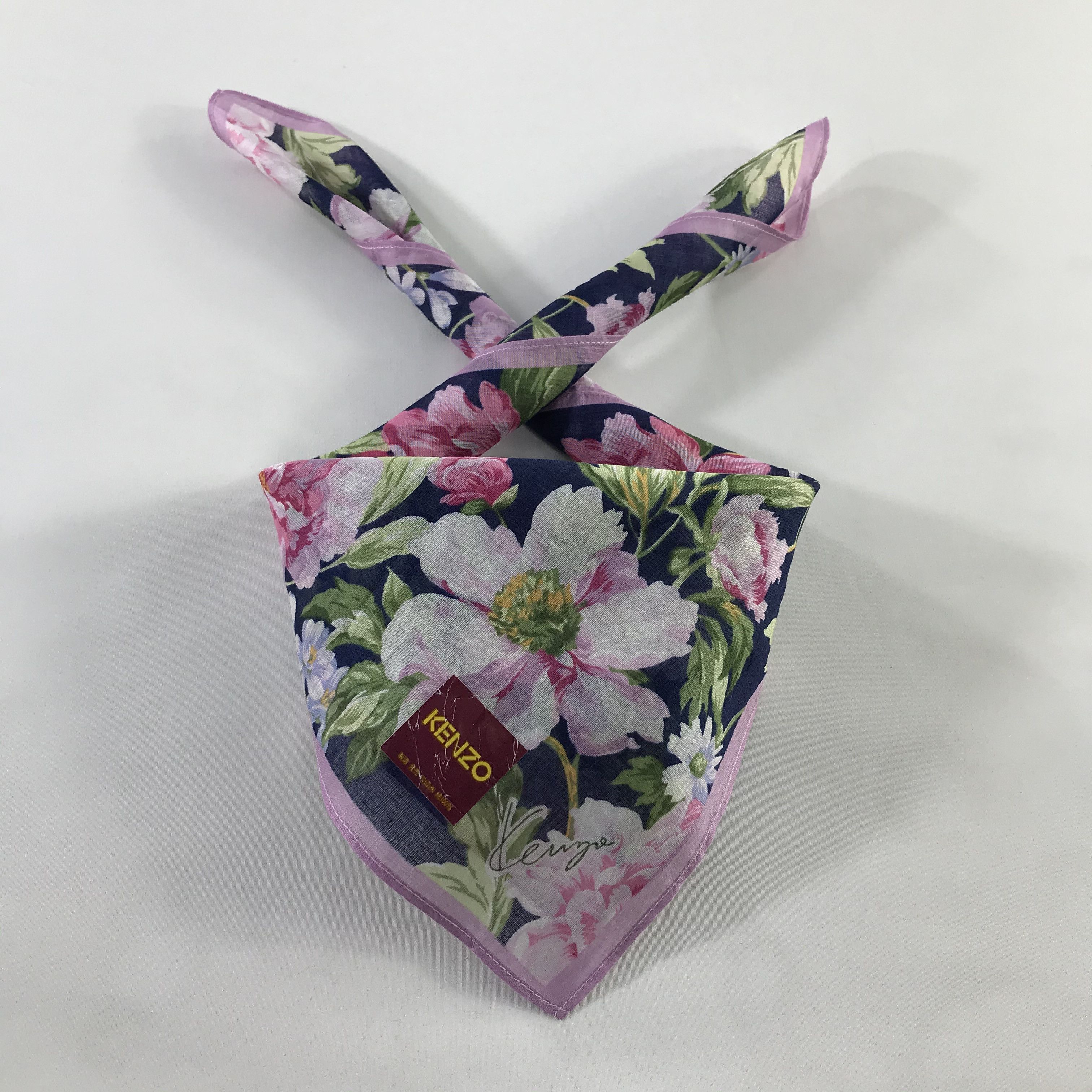 Kenzo × Vintage Kenzo Bandana / Handkerchief / Neckerchief - S1140 Size ONE SIZE - 3 Thumbnail
