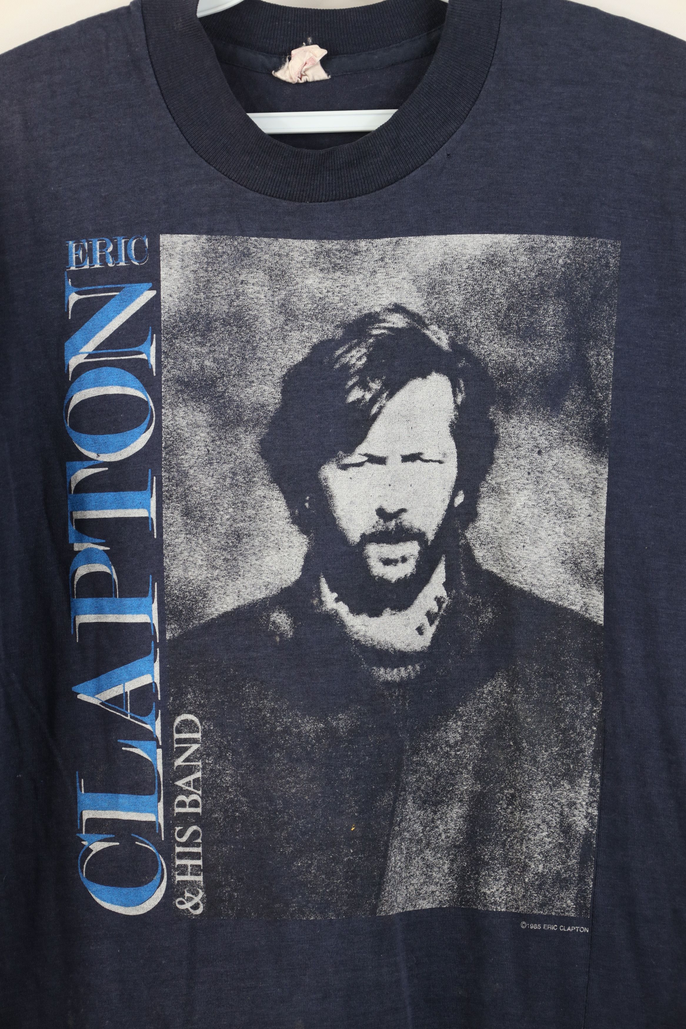 Vintage Vintage 80s 1985 Behind the Sun Eric Clapton Band T-Shirt Size US M / EU 48-50 / 2 - 4 Thumbnail