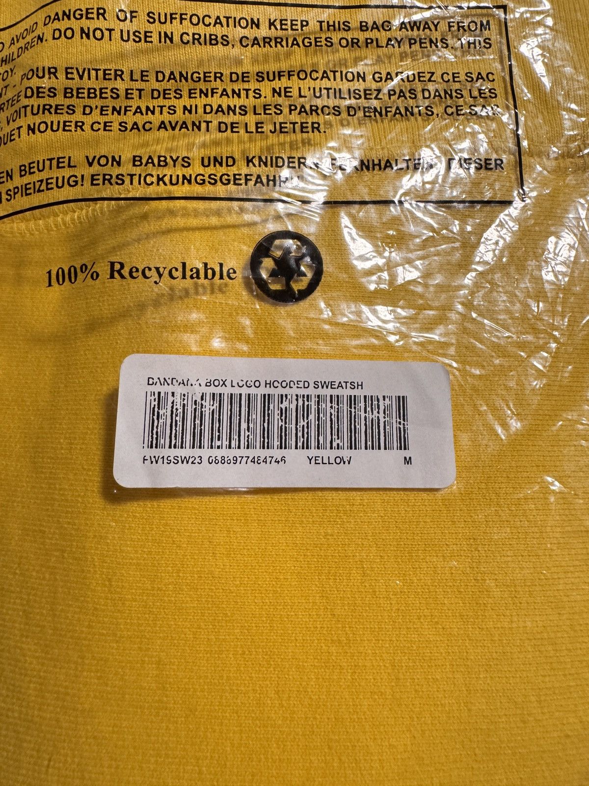 Supreme Supreme Bandana Box Logo Hoodie Yellow Size US M / EU 48-50 / 2 - 9 Thumbnail
