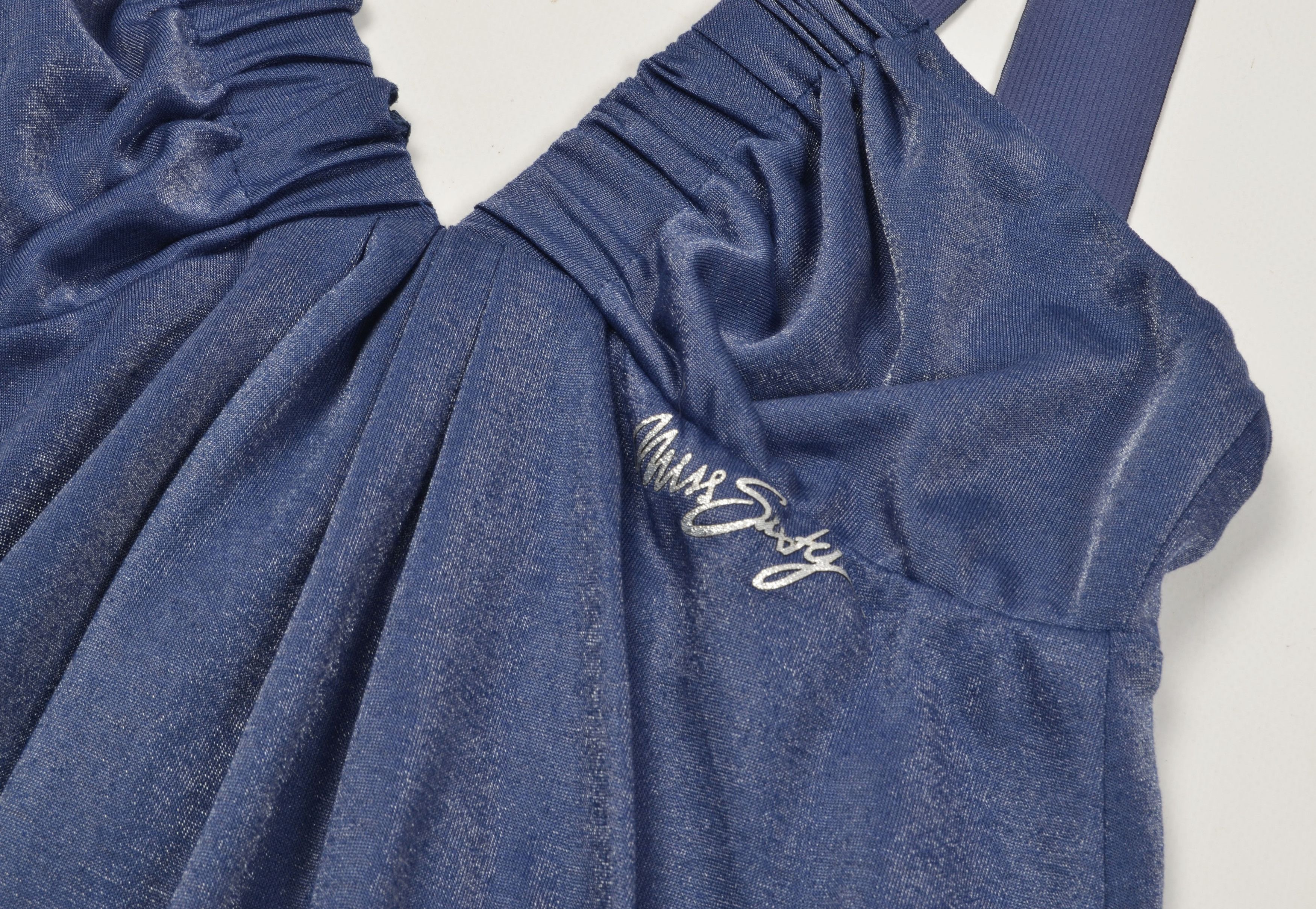 Miss Sixty × Vintage Miss Sixty Y2K Coquette Blue Sparkle Mini Dress Size M / US 6-8 / IT 42-44 - 6 Thumbnail