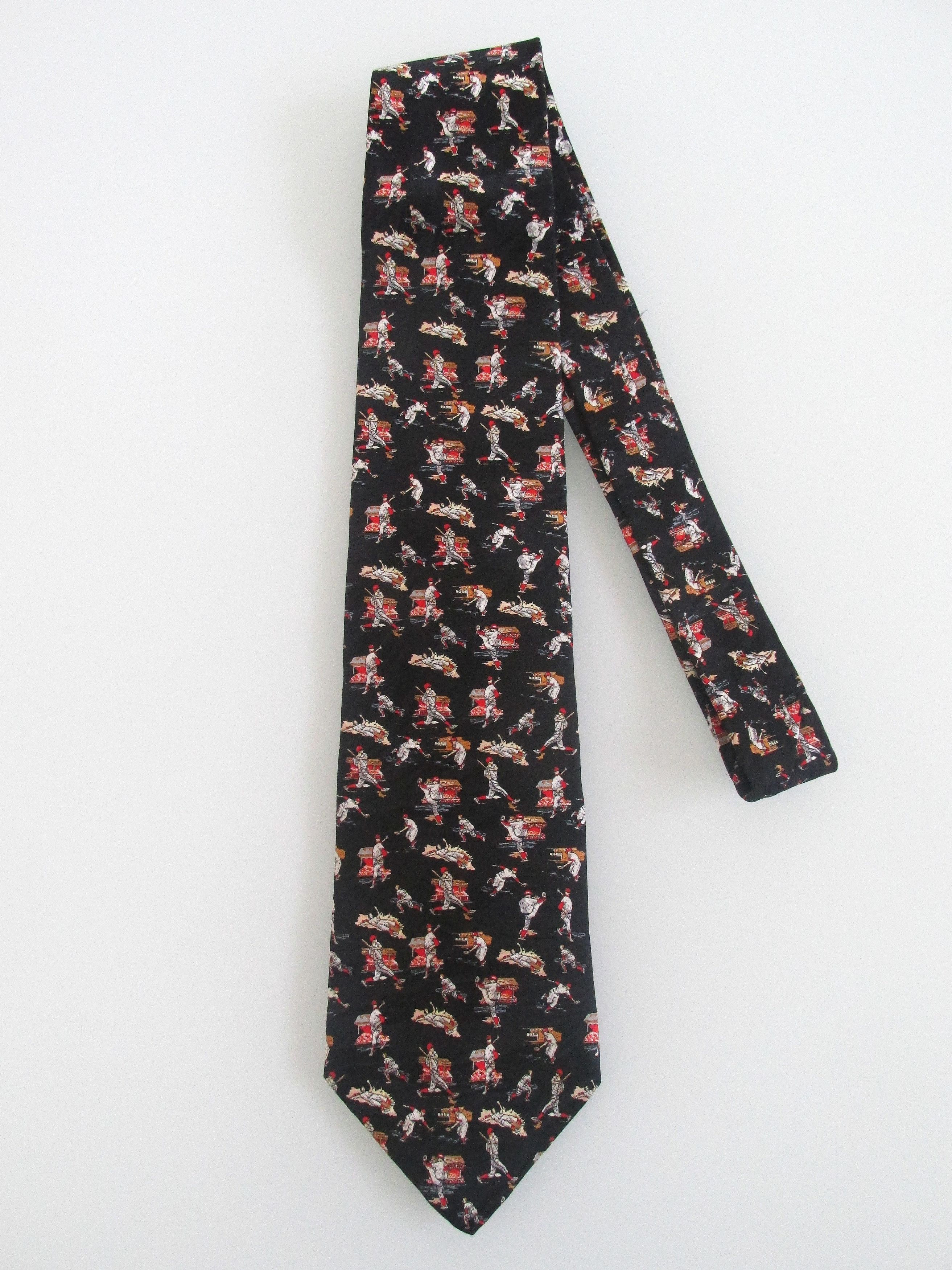 Other Museum Artifacts "Baseballs" Men's Silk Tie Size ONE SIZE - 1 Thumbnail