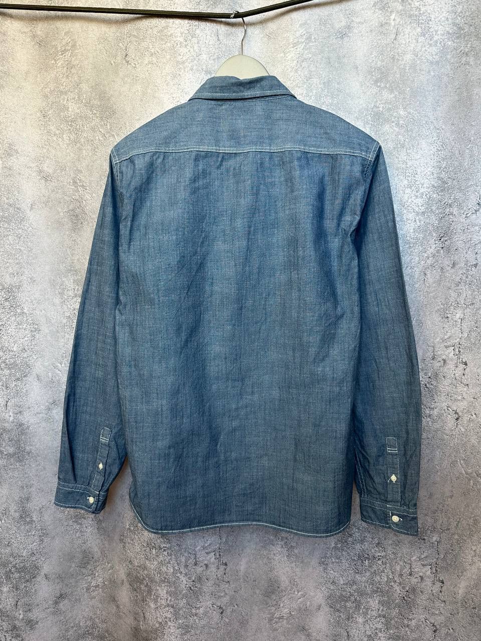 Edwin Edwin Japan Jeans Shirt Button Up Vintage LS Blue Denim Size US L / EU 52-54 / 3 - 3 Thumbnail