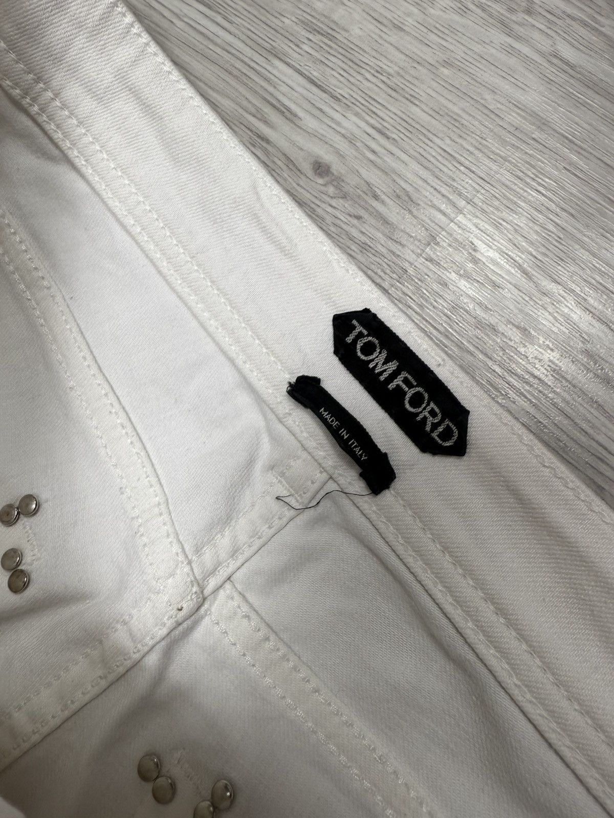 Tom Ford Tom Ford White Jeans Women’s Luxury Denim Pants Size 26 Size 26" / US 2 / IT 38 - 13 Thumbnail